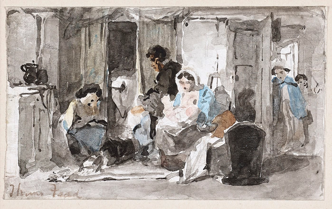 Thomas Faed RA ARSA, From dawn to sunset, first thoughts, c.1860