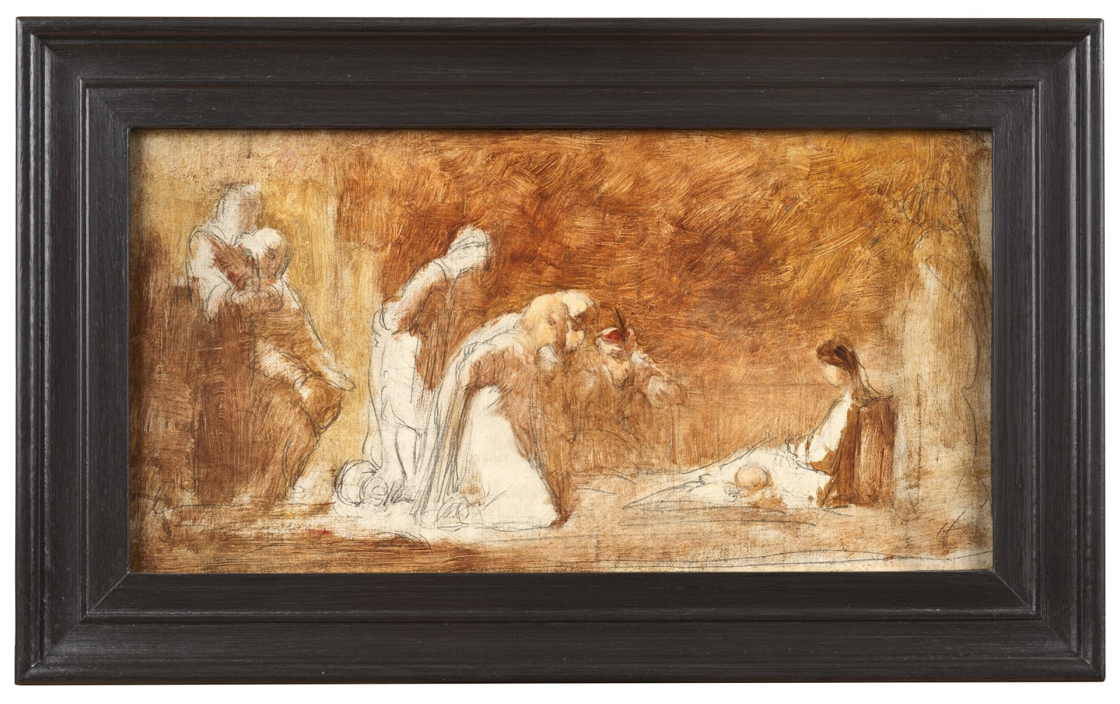 Sir William Quiller Orchardson RA, Study for a composition, possibly a Nativity