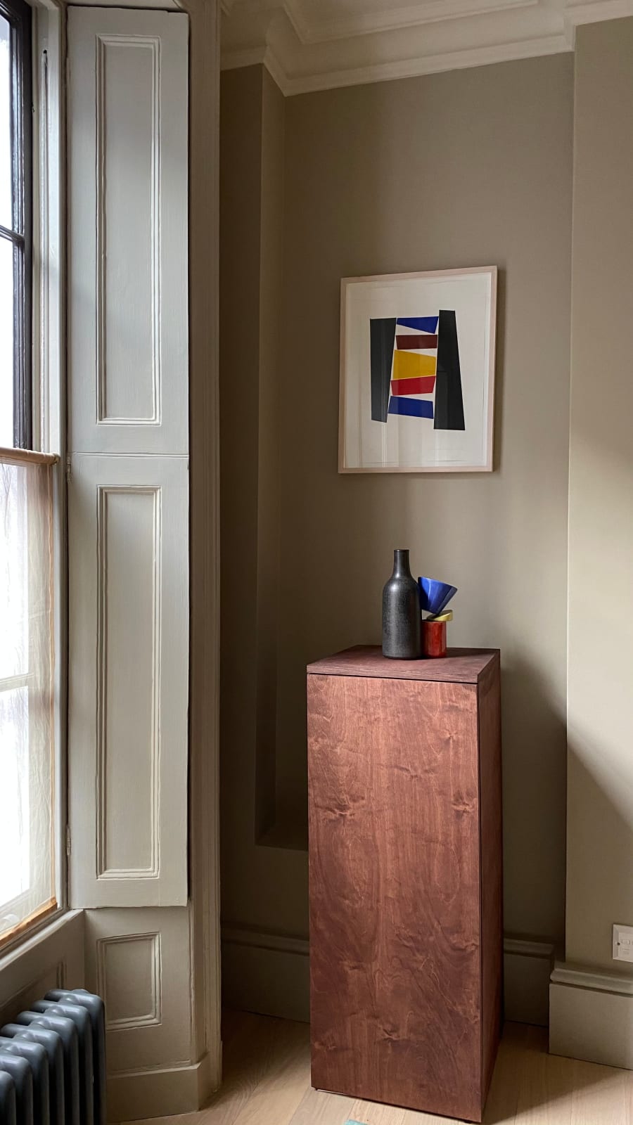 Nicola Tassie, Composition in Blue Red and Yellow, 2017