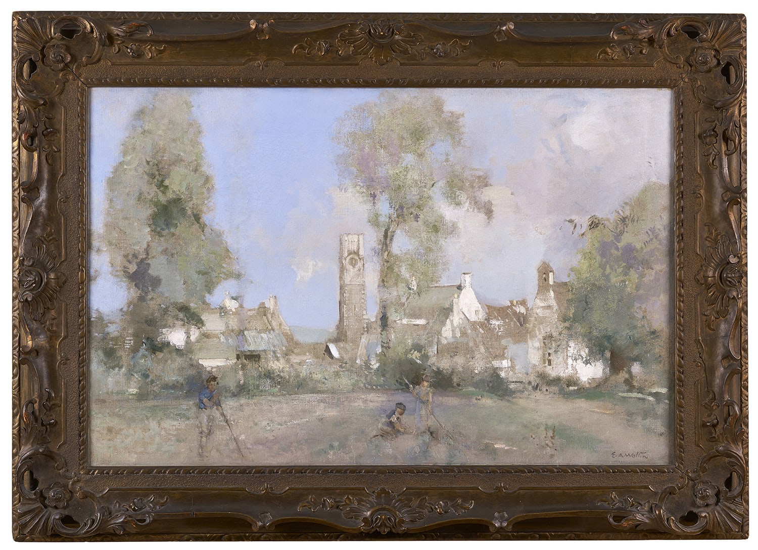 Edward Arthur Walton RSA PRSW, The Clocktower, Gatehouse of Fleet, 1922