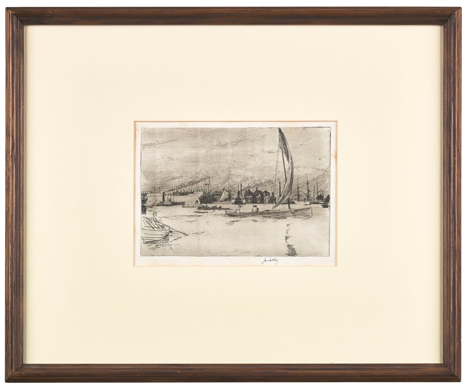 James McBey, Ship Building Yards, 1904
