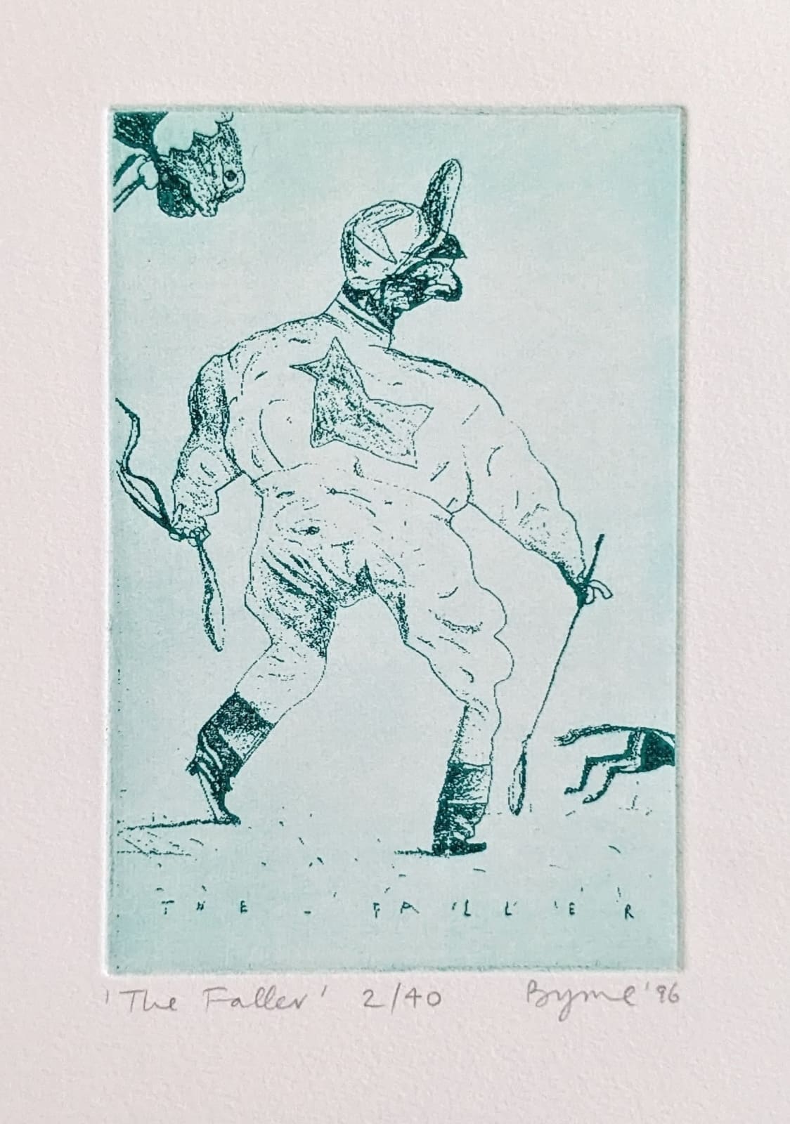 John Byrne RSA, The Faller, 1996