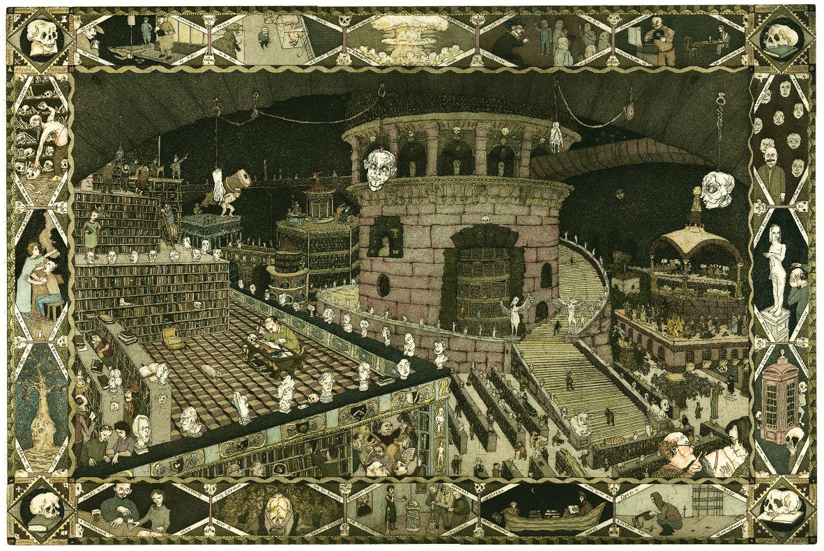 Robert Powell, Library of the Blind or Memory of Babel, 2020