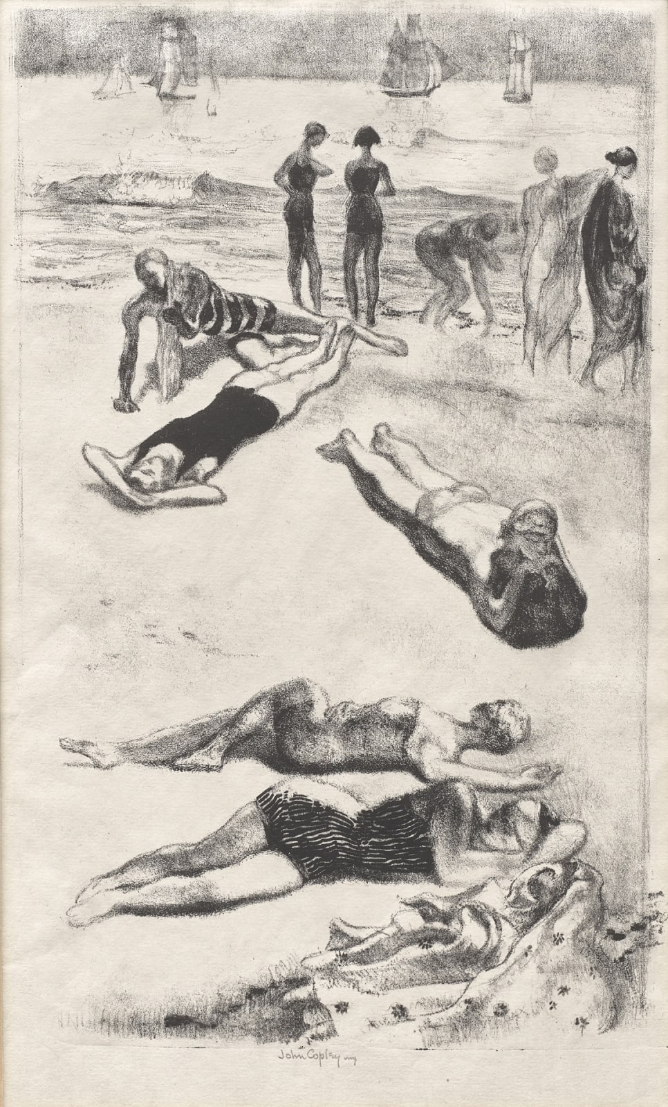 John Copley, Bagnanti, 1928