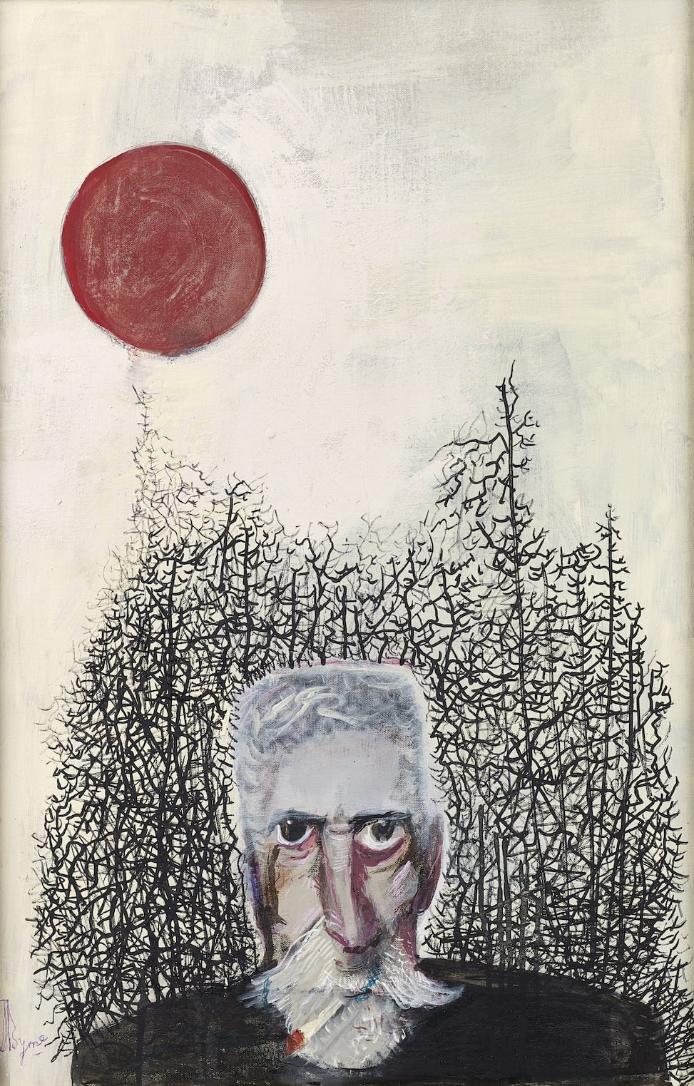John Byrne RSA, Self portrait, 2021