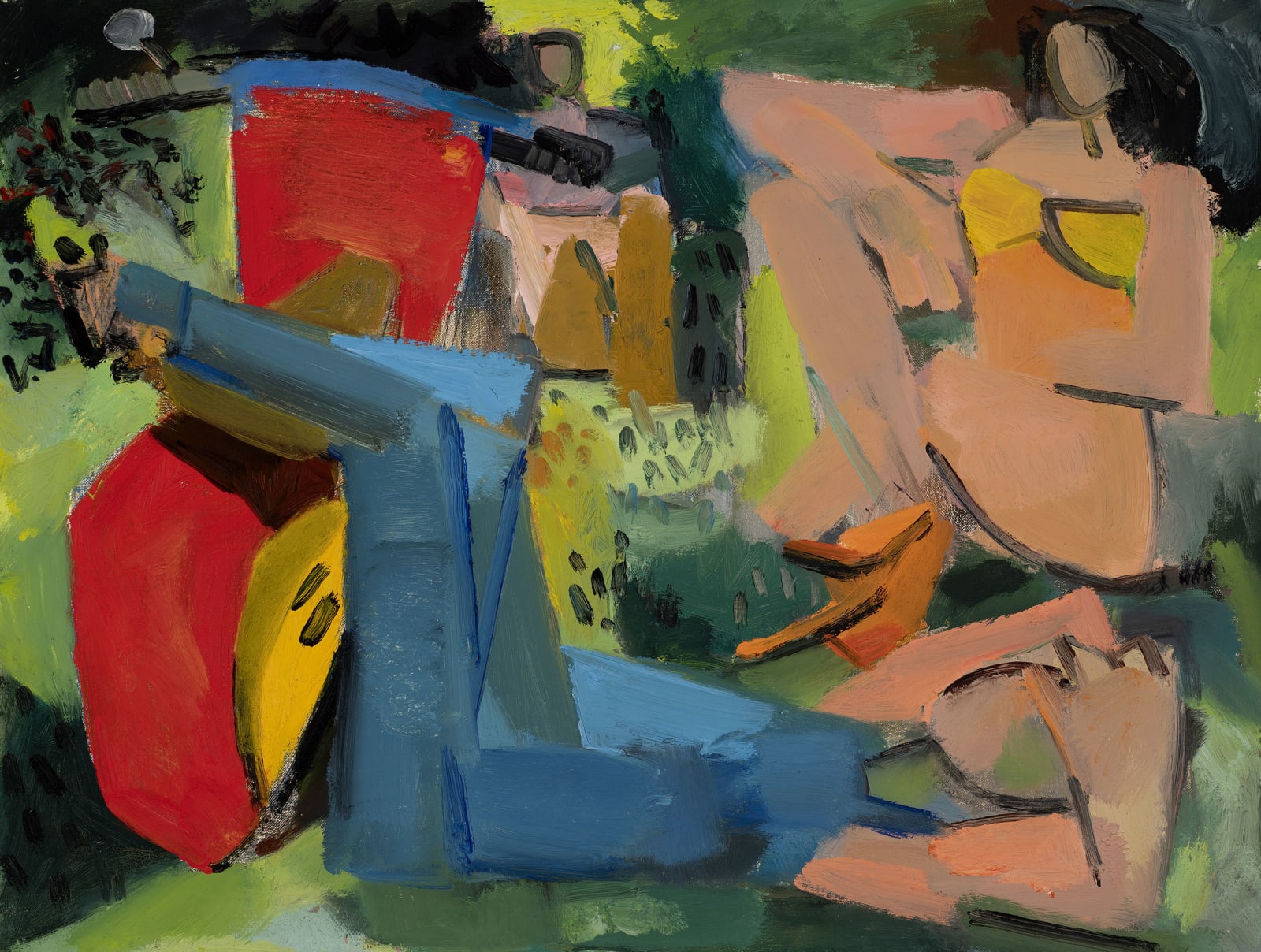 Peter de Francia, Two figures and a vespa, 1976