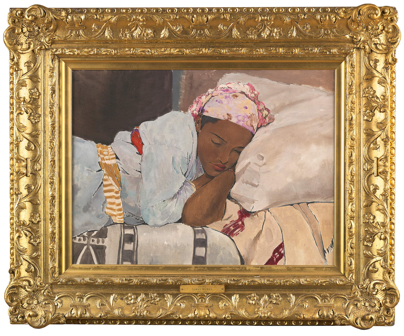 James McBey, Zohra, Moroccan girl sleeping, c.1950