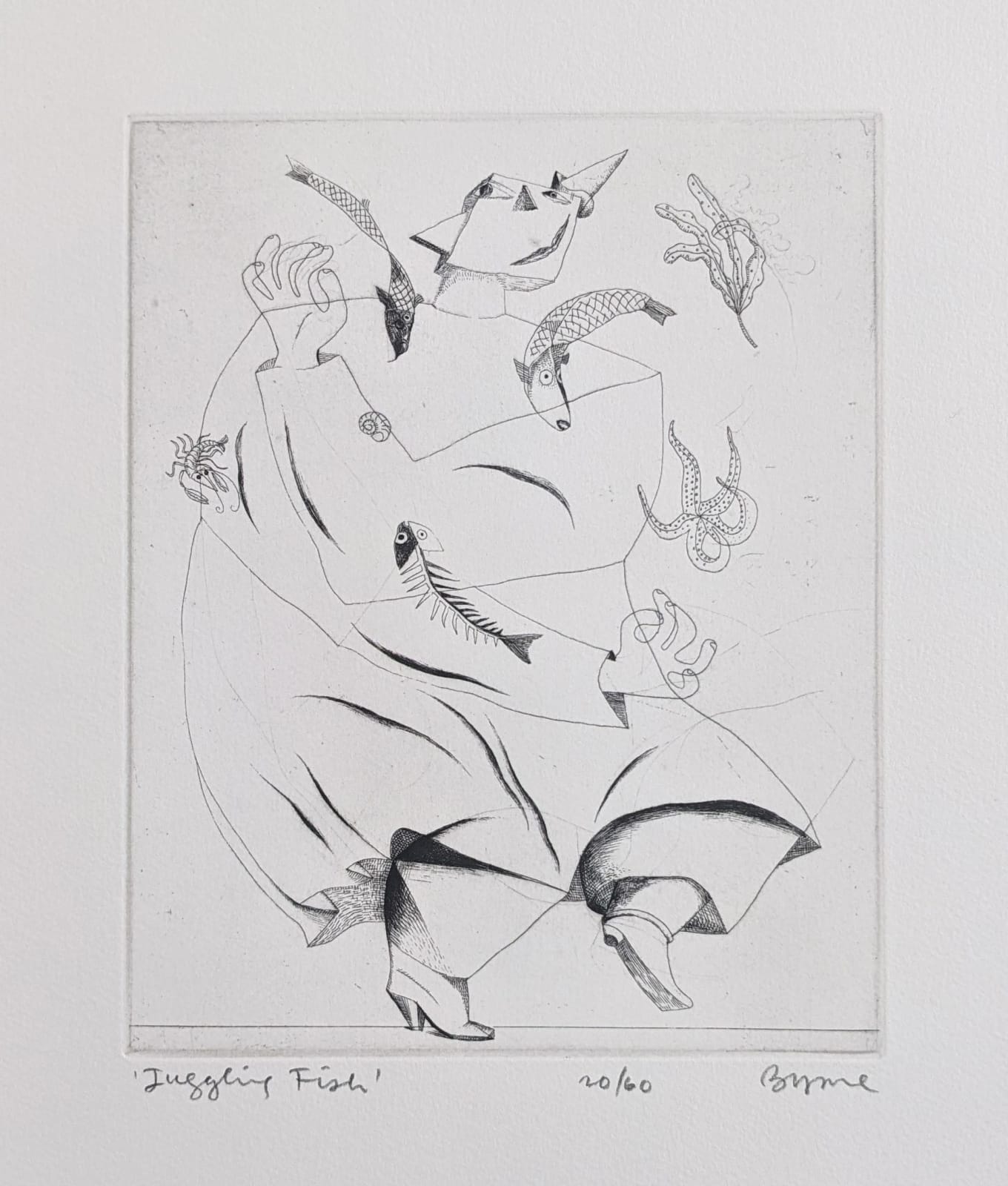 John Byrne RSA, Juggling Fish, 1998