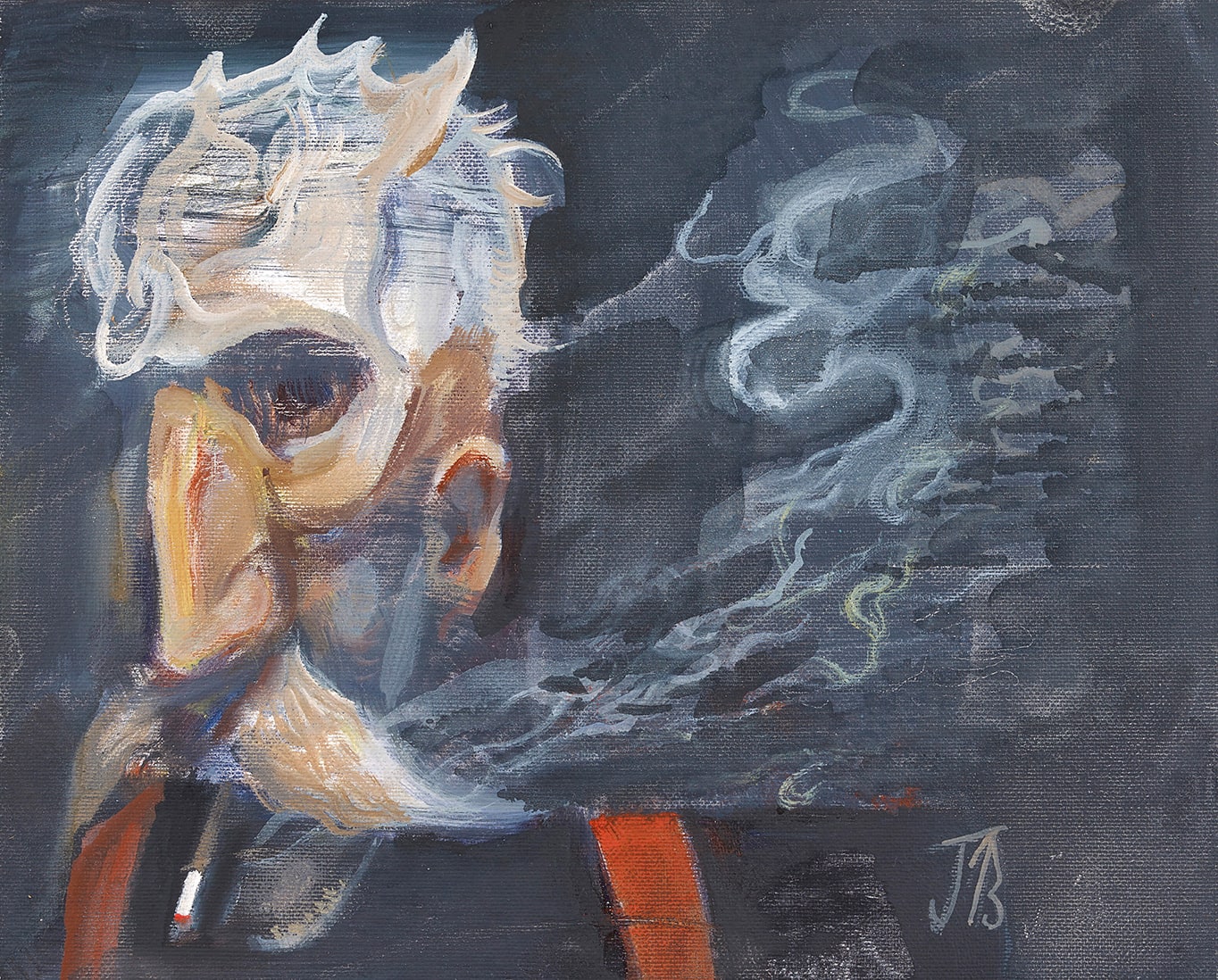 John Byrne RSA, Smokey Joe, 2020