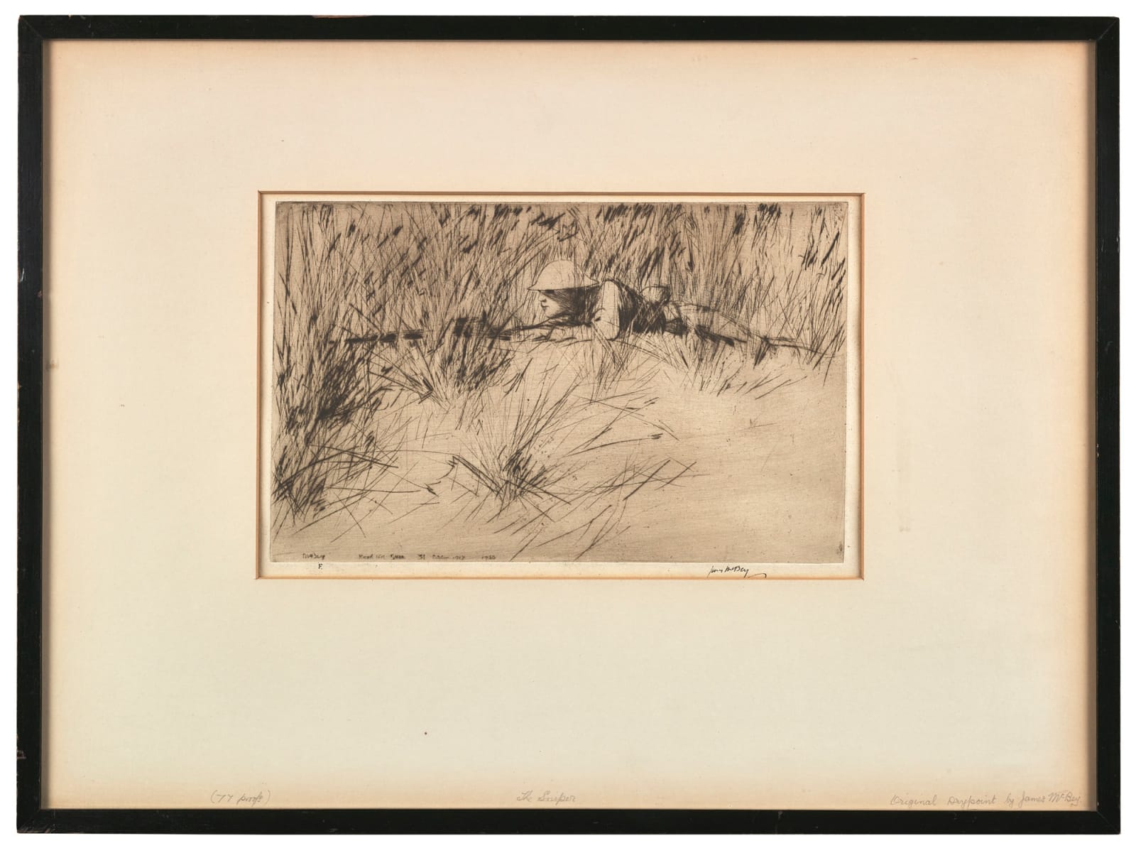 James McBey, The Sniper No.2, 1920