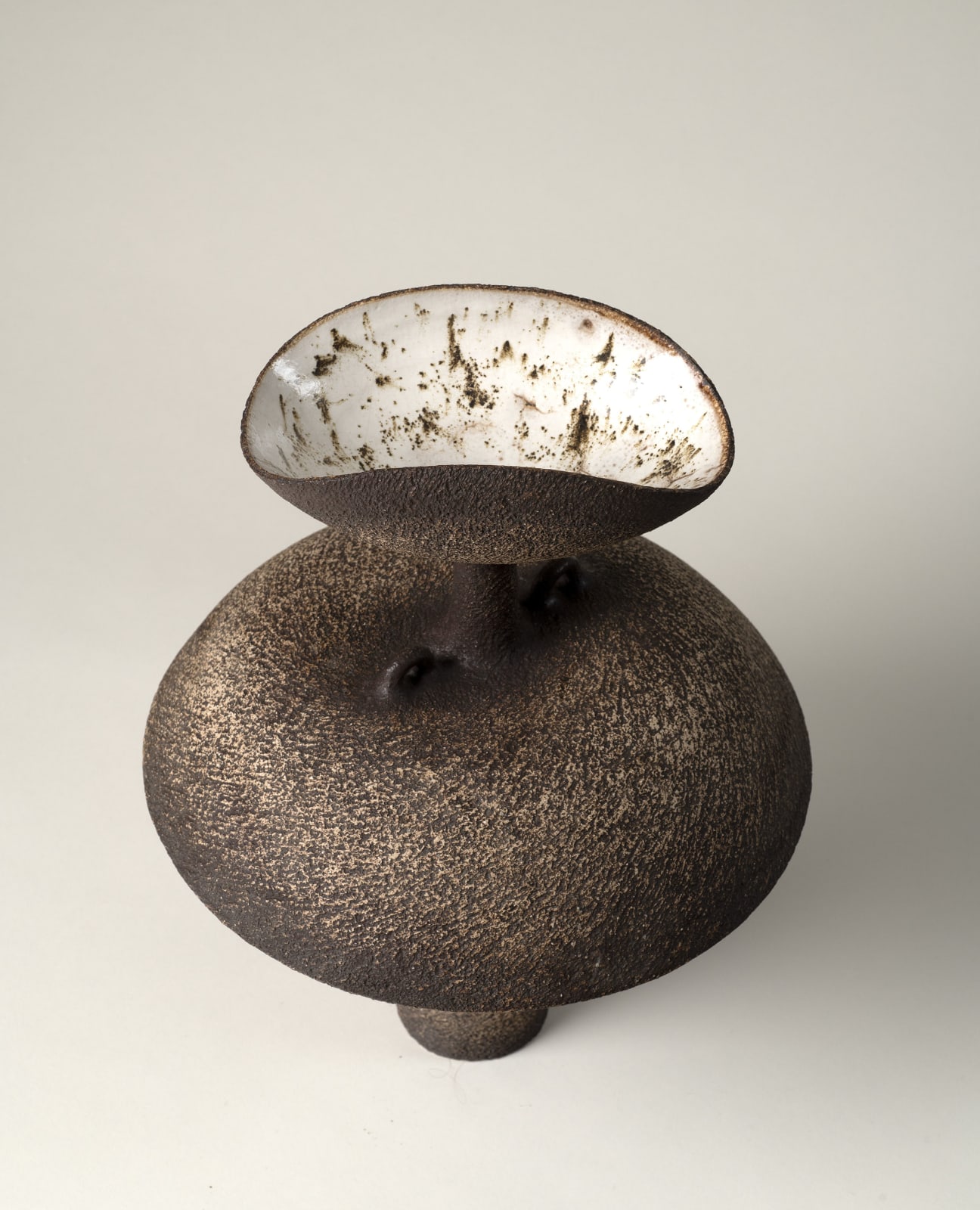 Waistel Cooper, Sculptural dual-form vase, 1960s