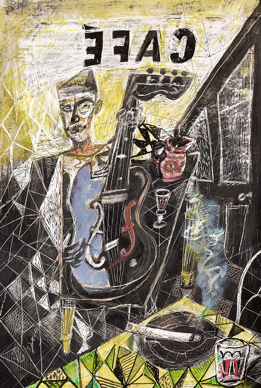 John Byrne RSA, Café Bar - Paris, 2020