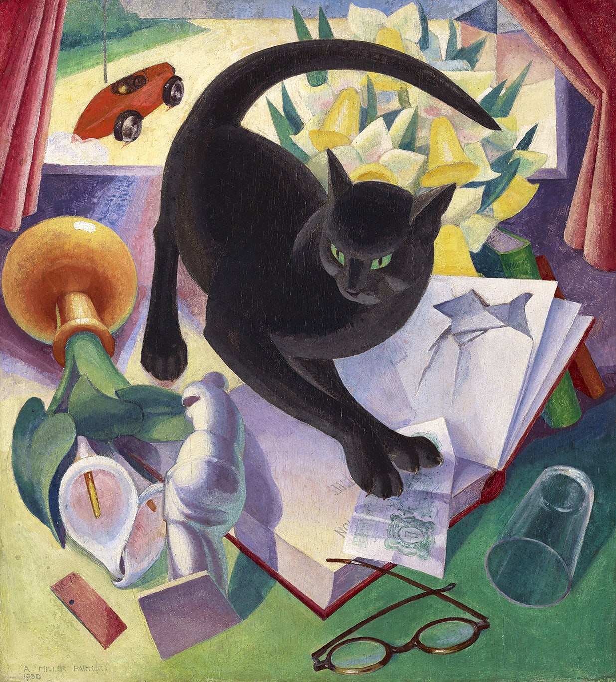 Agnes Miller Parker The Uncivilised Cat 1930 The Fine Art Society Ltd