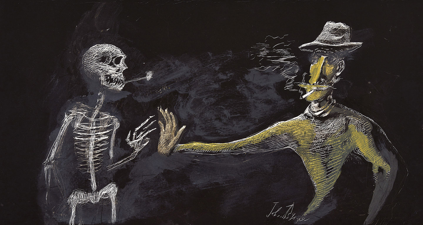 John Byrne RSA, Me and my shadow, 2019