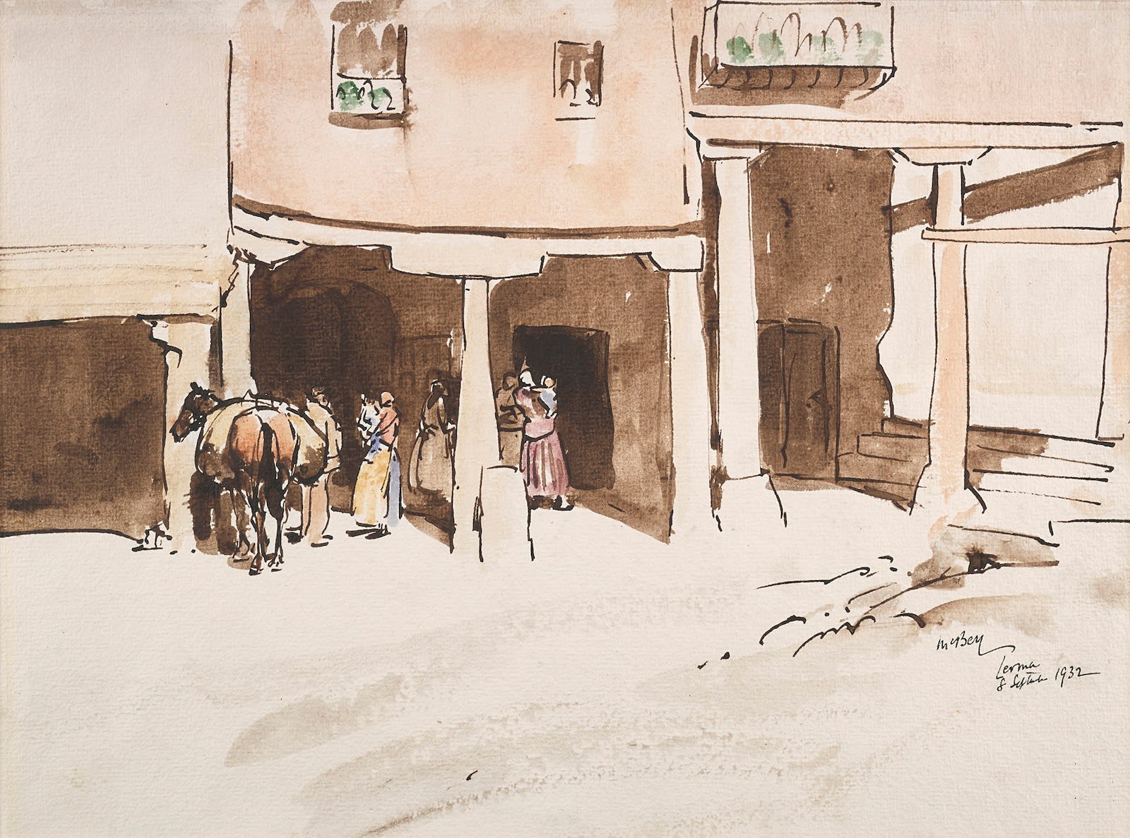James McBey, Lerma, Spain, 1932