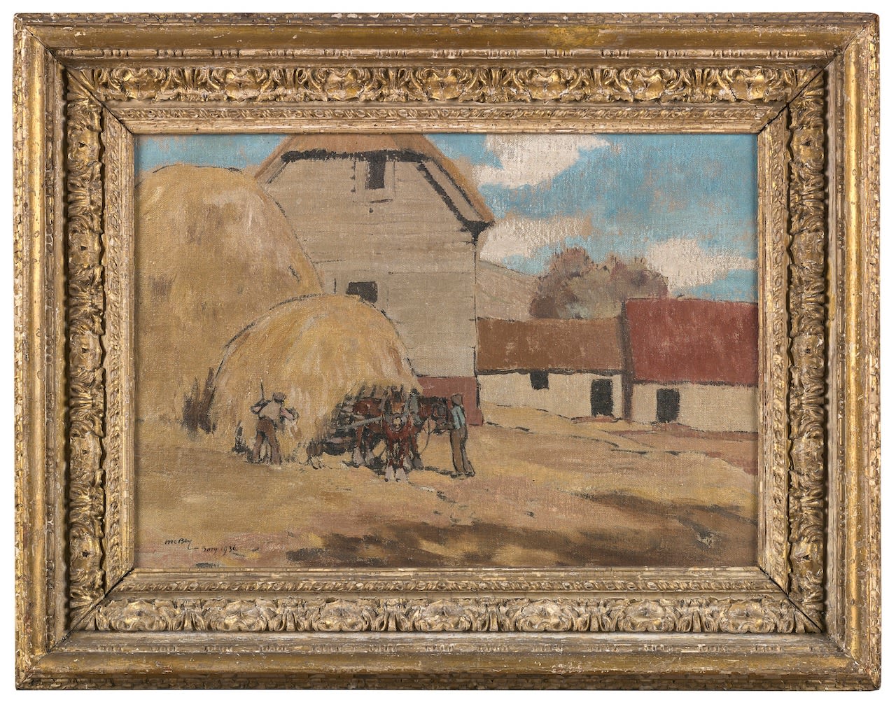 James McBey, A Bury Farm, 1936
