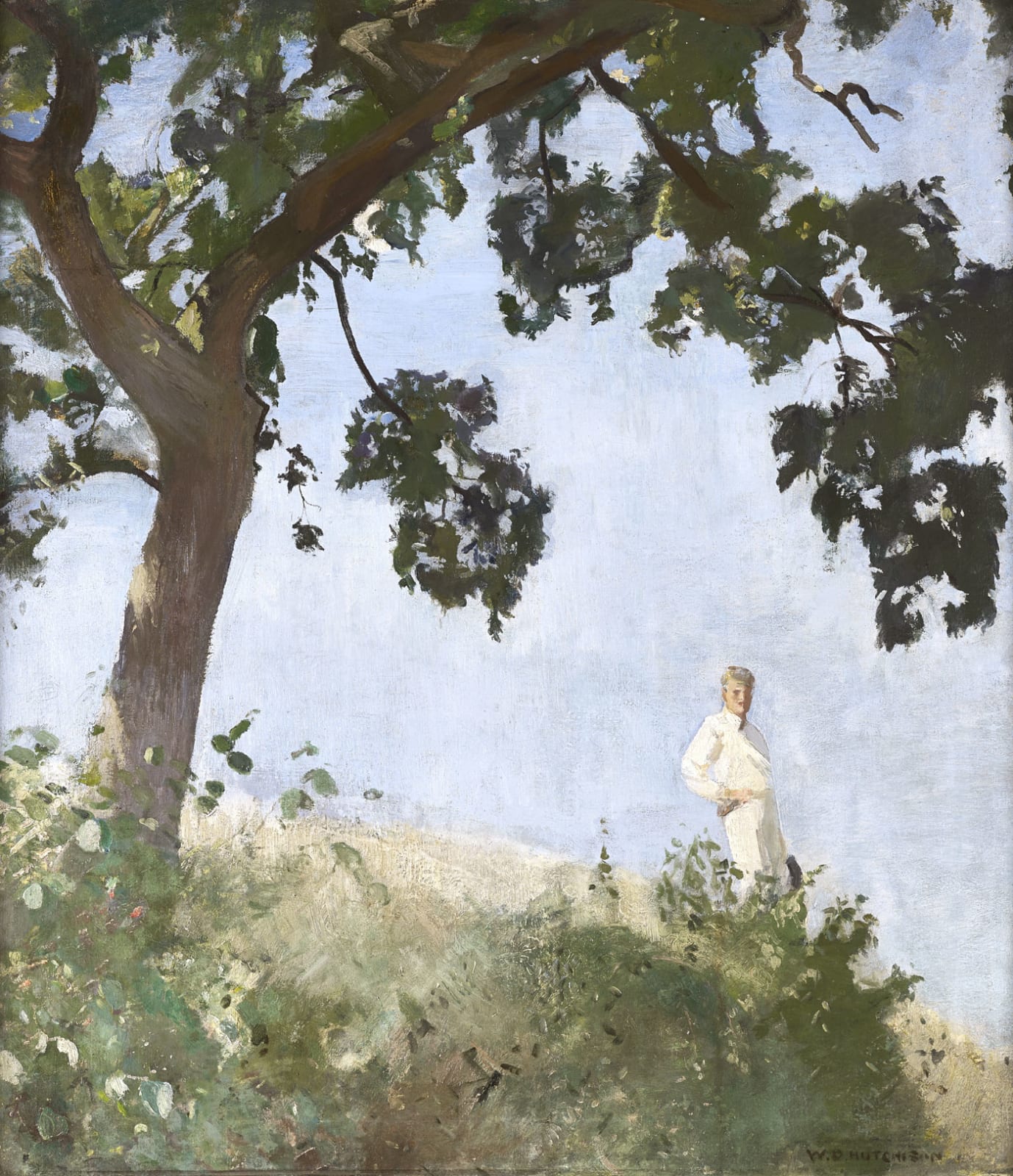 Sir William Oliphant Hutchison PRSA, Arthur Walton Under the Oak Tree, 1914