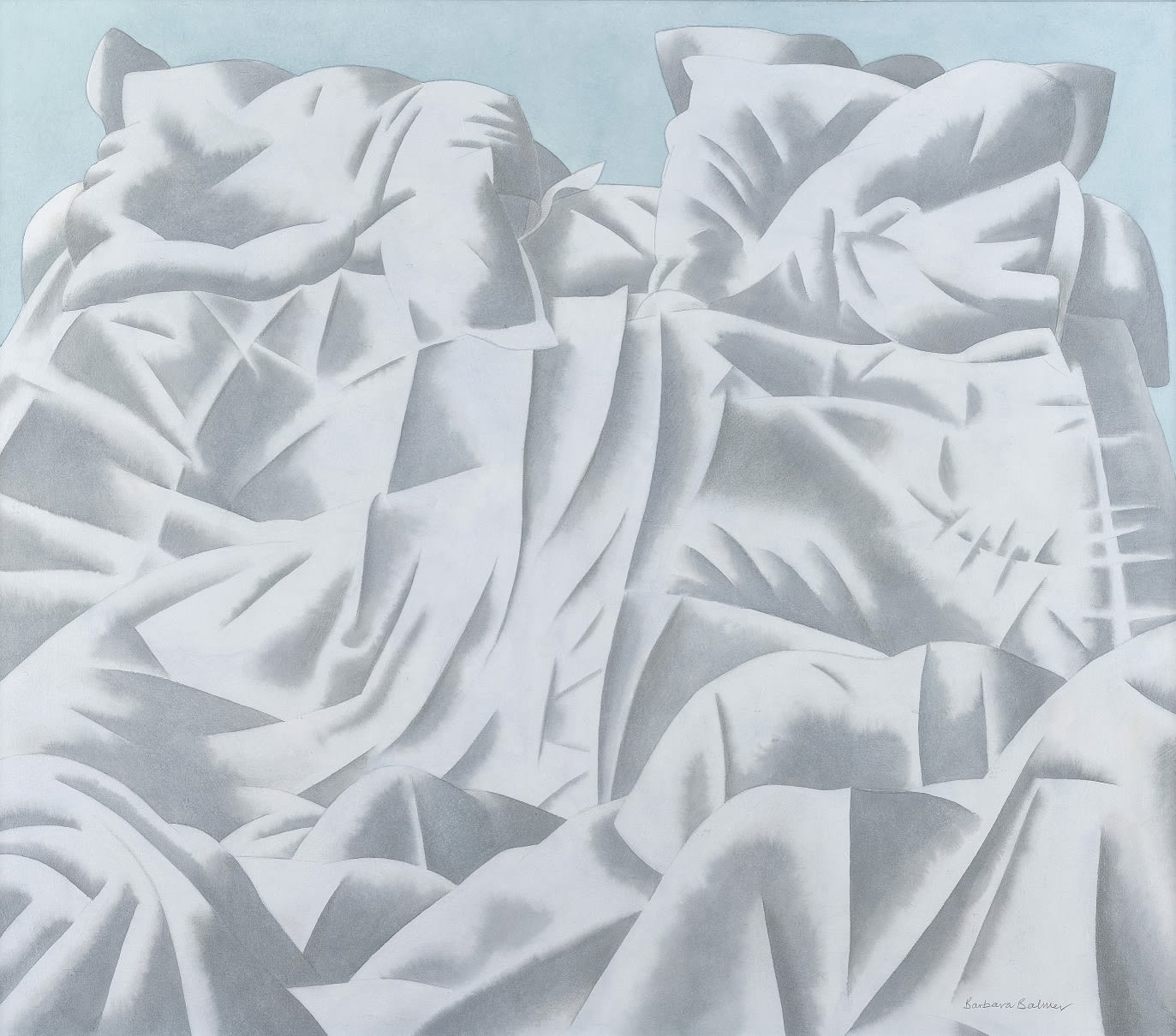 Barbara Balmer RSA RSW, Triptych Bedscapes, Imprint III, 1992