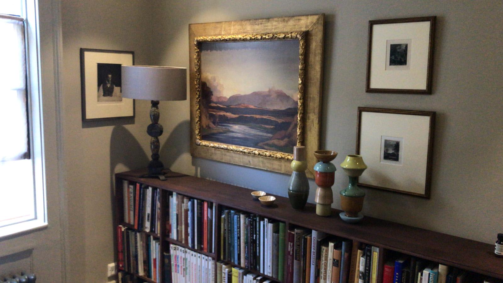 Sir David Young Cameron RA RSA HRSW RE, Moonrise in Badenoch