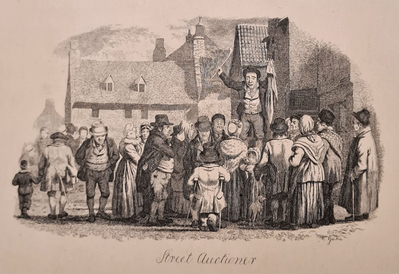 Walter Geikie RSA, Street auctioner