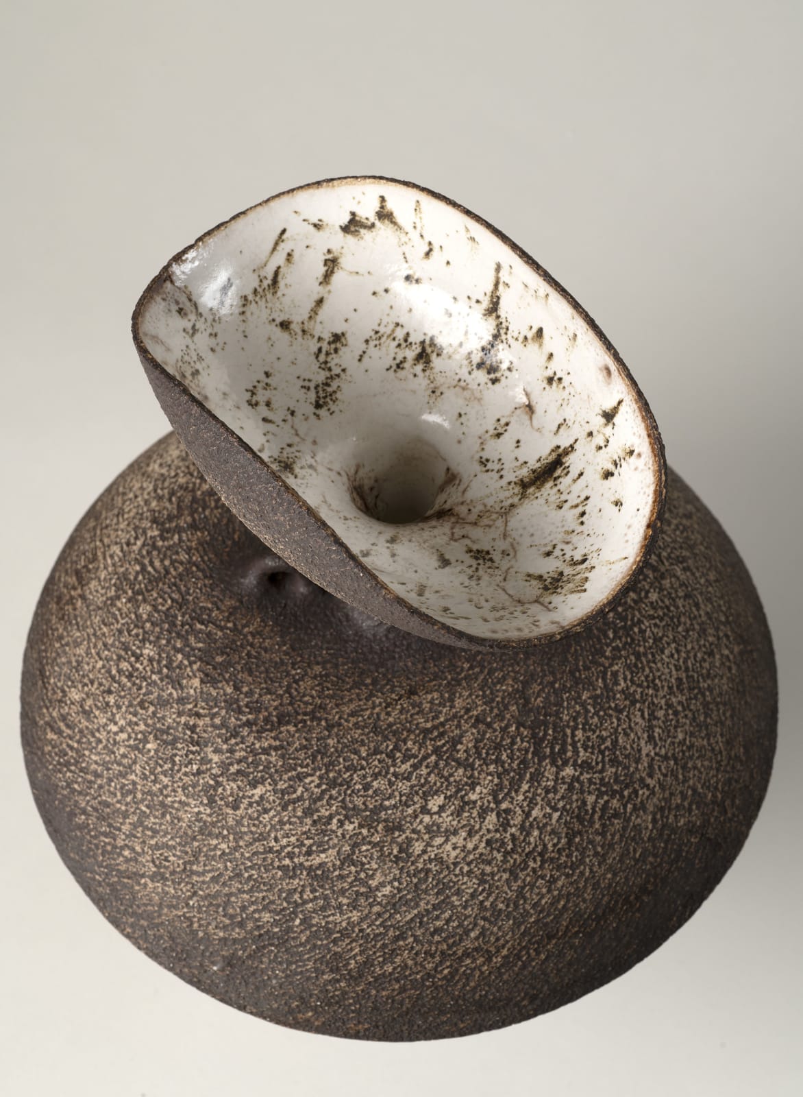 Waistel Cooper, Sculptural dual-form vase, 1960s