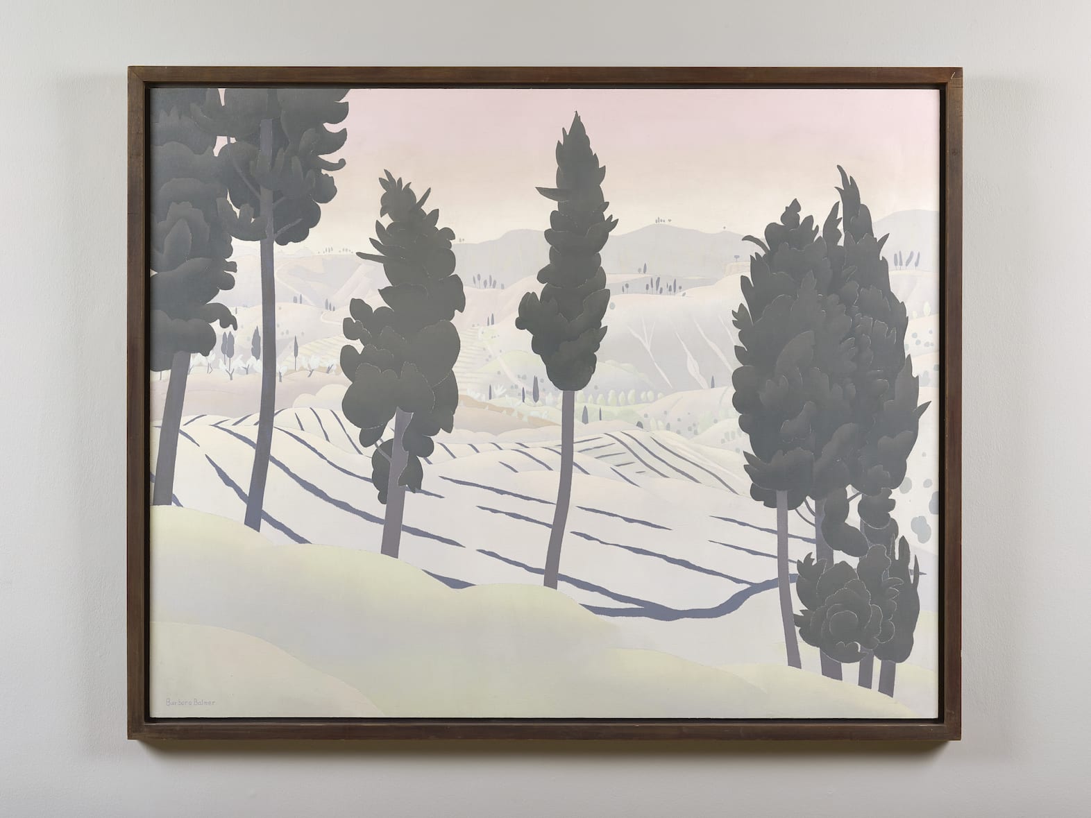 Barbara Balmer RSA RSW, Glowing Landscape - Volterra, c.1985