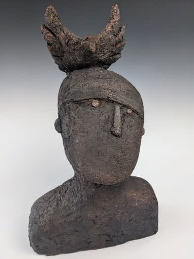 Rebecca Maynard, Dark Man with Bird Head, 2022