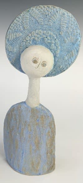Rebecca Maynard, Blue Angel with Lace, 2022
