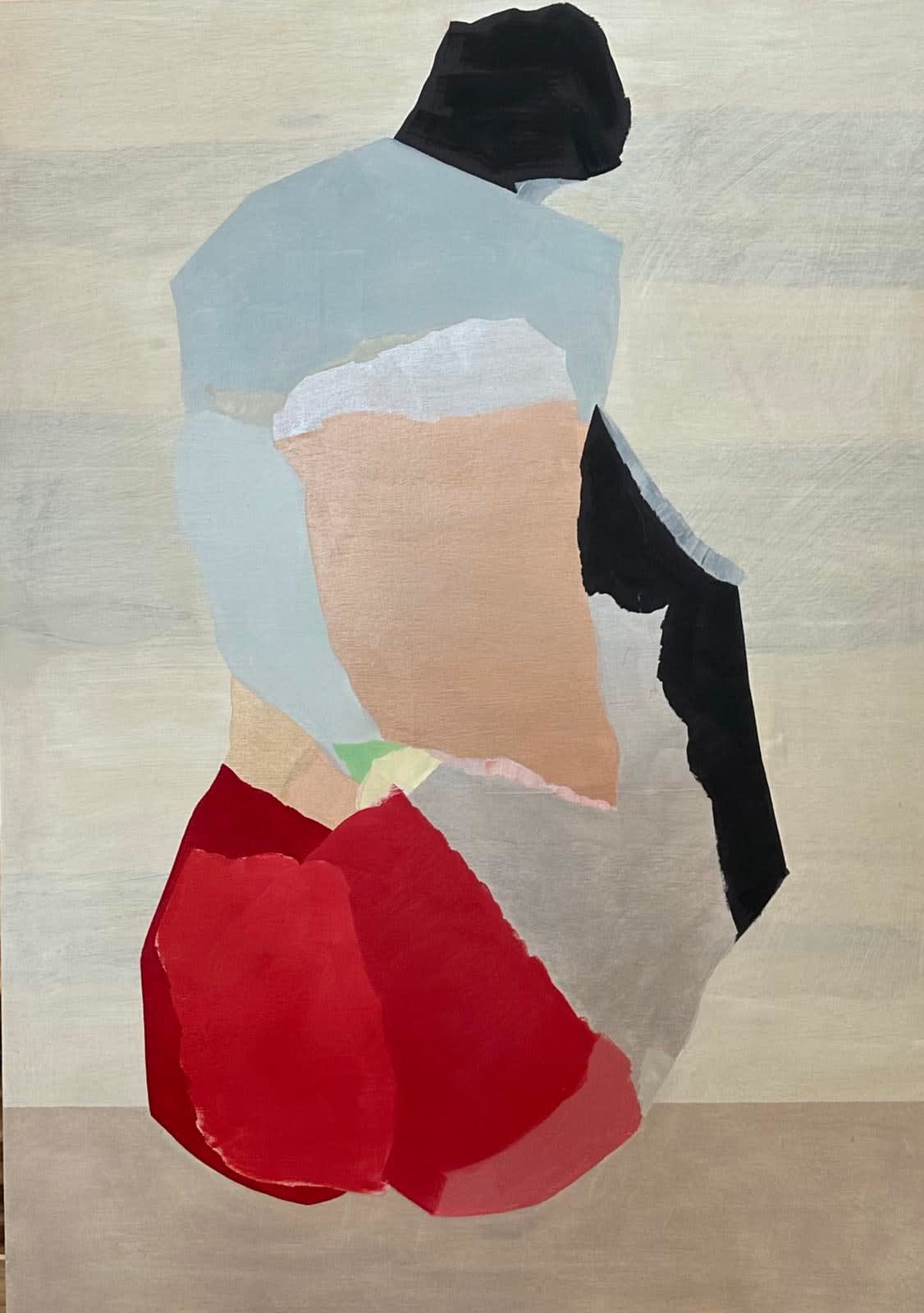 Annabel Hill Loureiro, Rose Gold and Grey Back, 2024