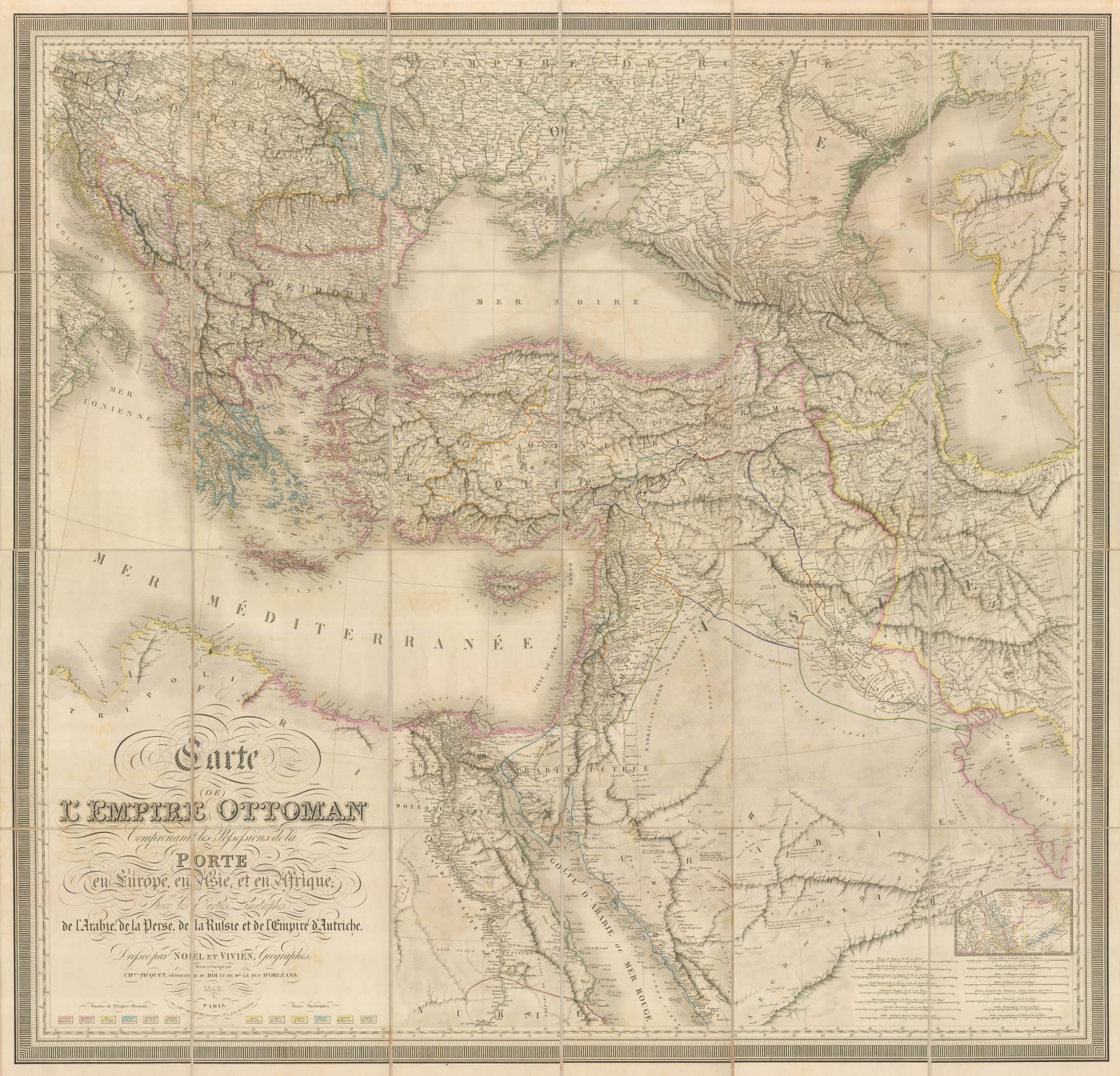 A.D. Noel and Louis Vivian de St. Martin, Ottoman Empire, 1840
