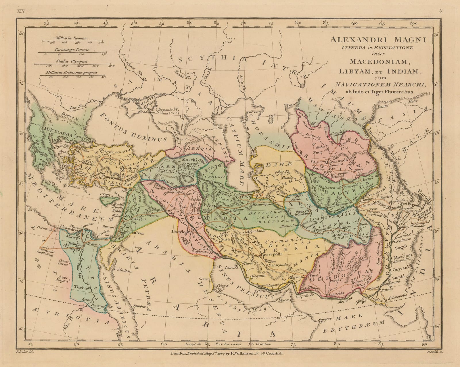 Robert Wilkinson, Alexandri Magni Itinera in Expeditione inter Macedoniam, Libyam, et Indiam, 1807