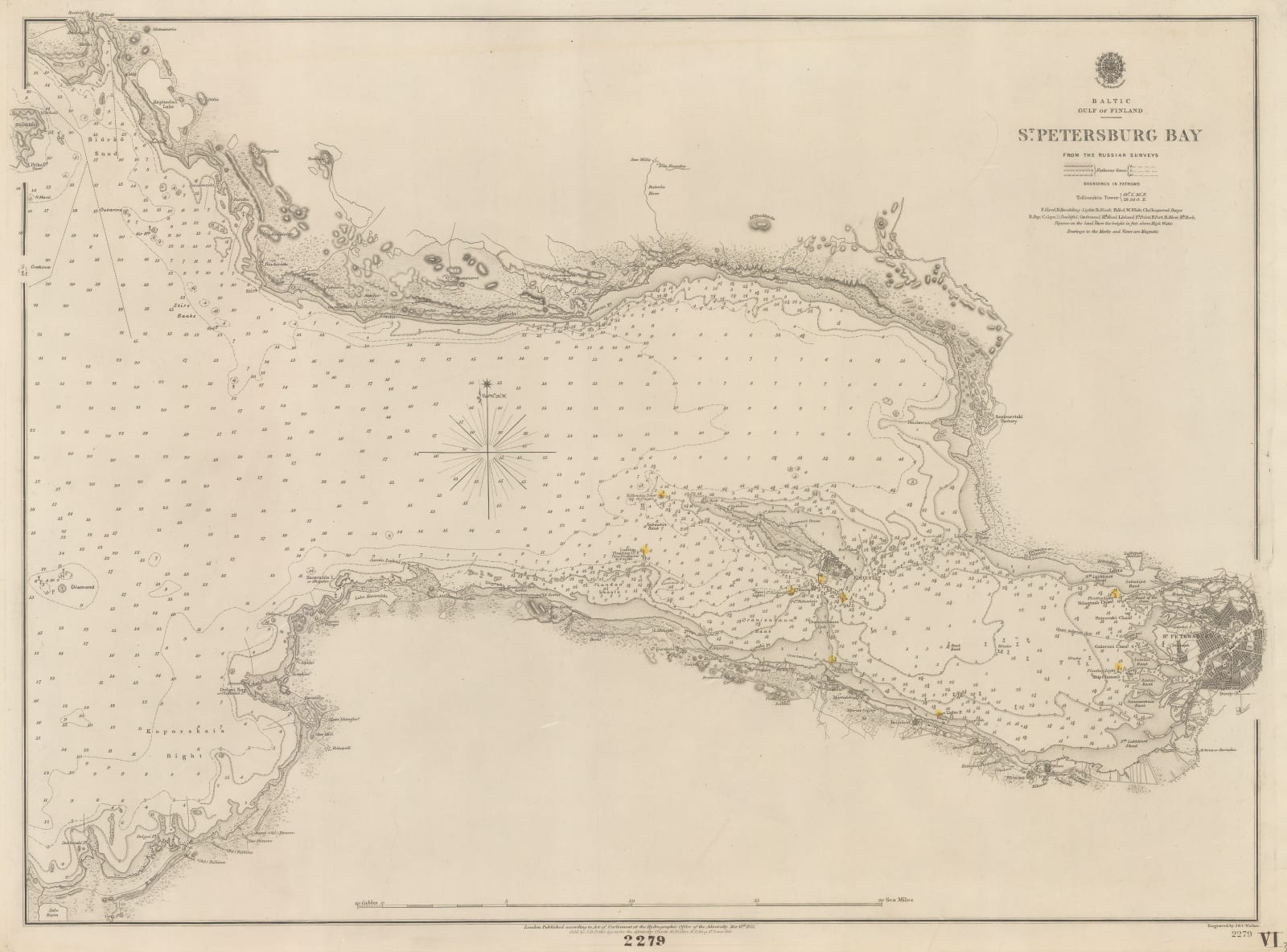 British Admiralty, St. Petersburg Bay, 1855