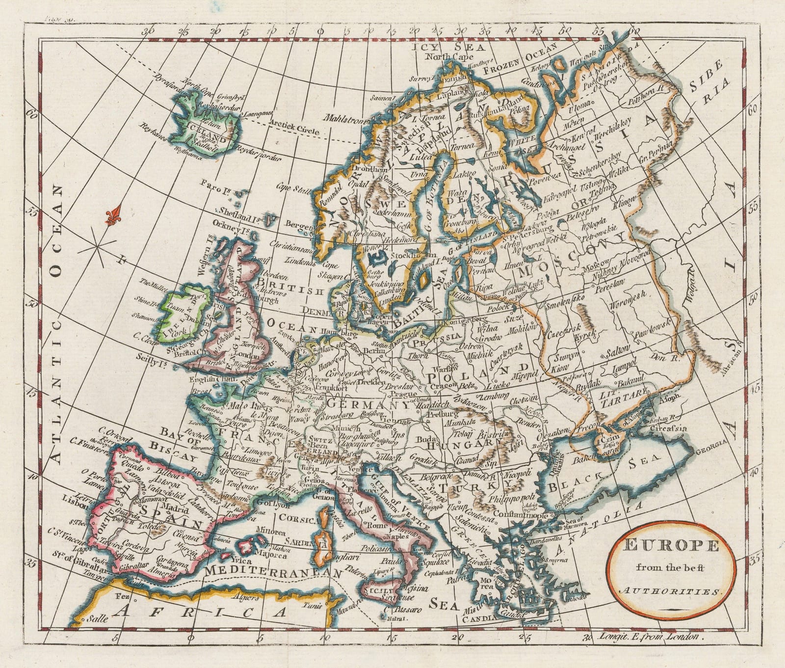 William Guthrie, Europe from the best Authorities, 1792