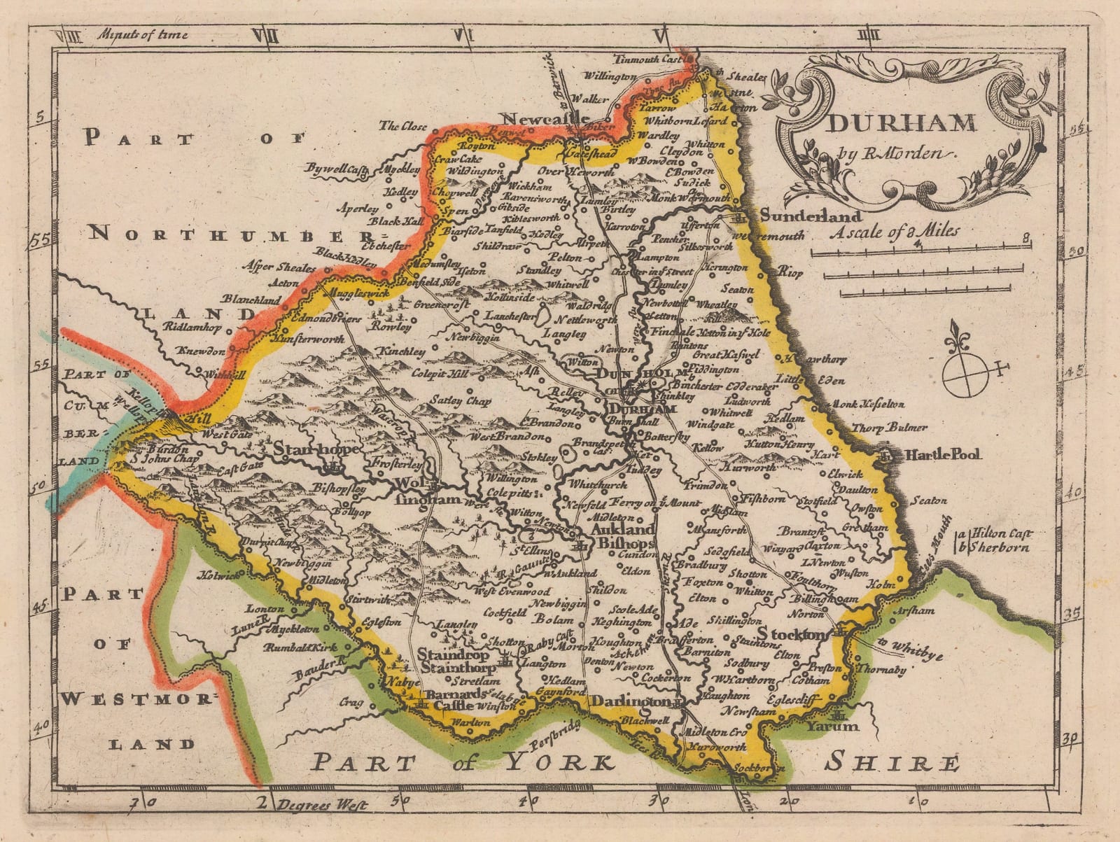 Robert Morden, Durham, 1708