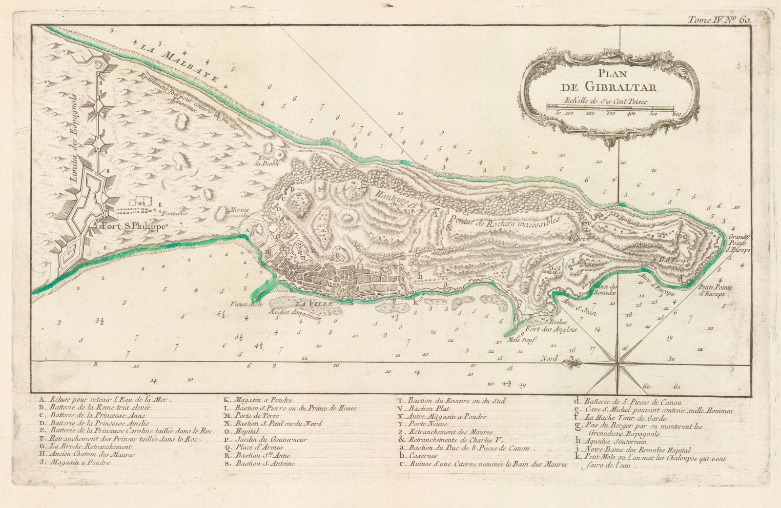 Jacques-Nicolas Bellin, Gibraltar, 1764