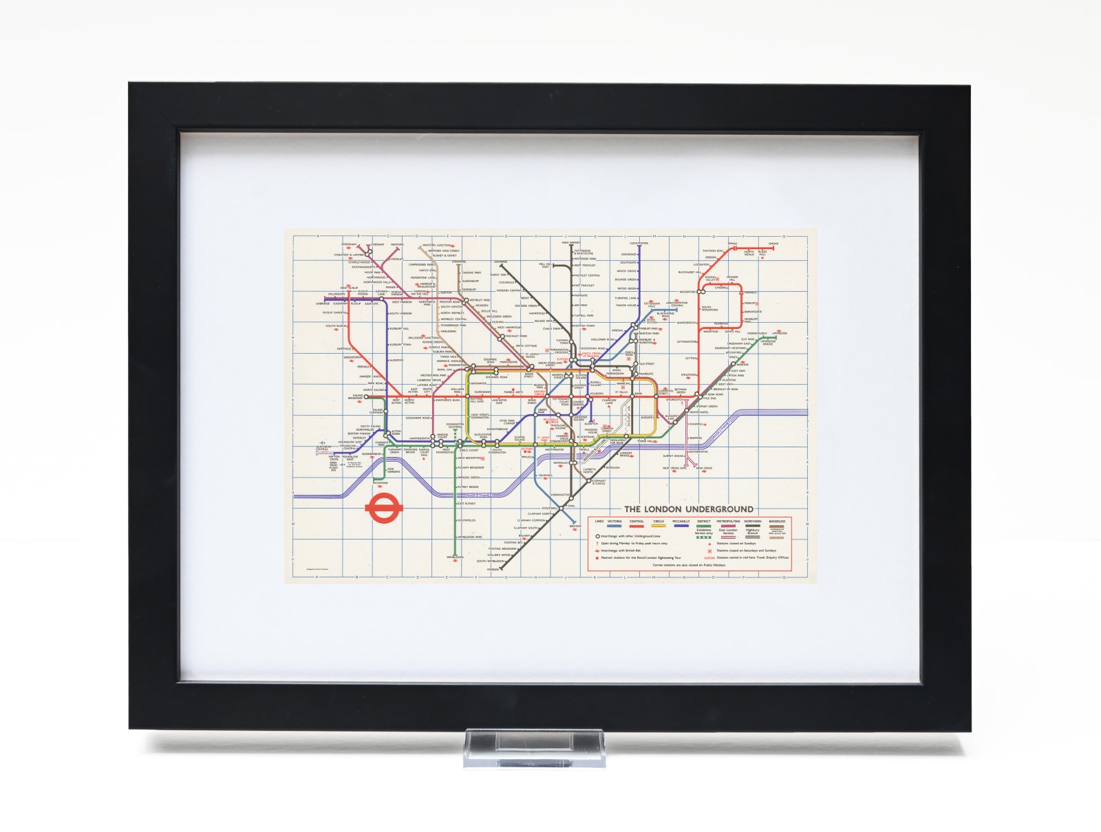 Paul E. Garbutt, London Underground Map, 1975