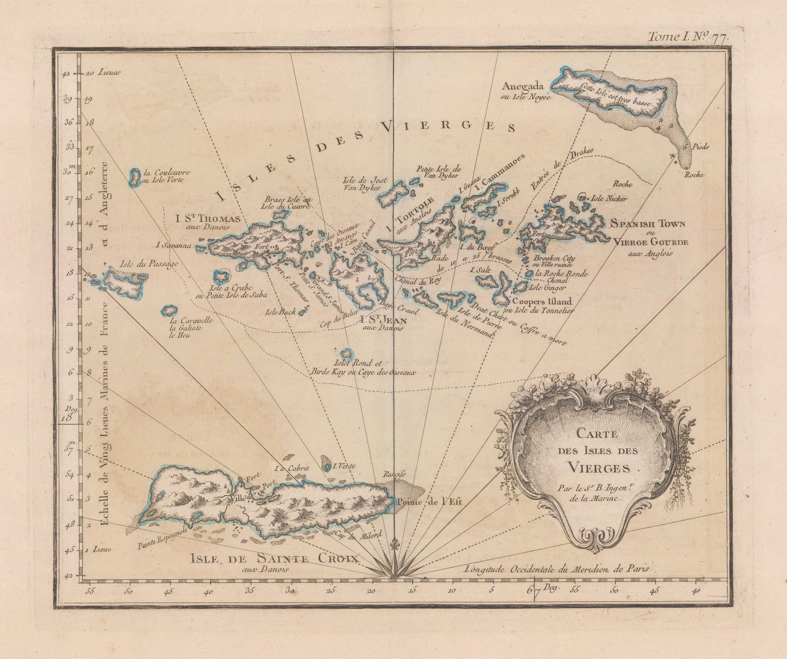 Jacques-Nicolas Bellin, Virgin Islands, 1764