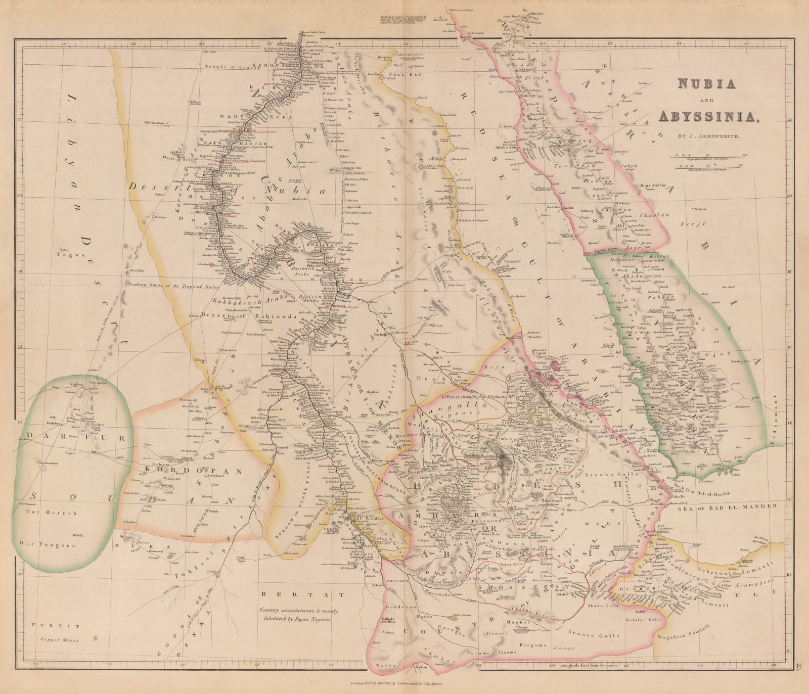 John Arrowsmith, Nubia and Abyssinia, 1840