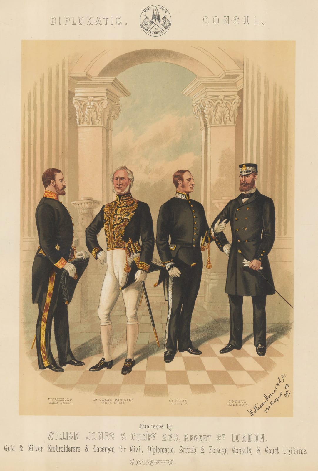 William Jones & Co., British Army - Uniforms, Diplomatic Consul, 1886