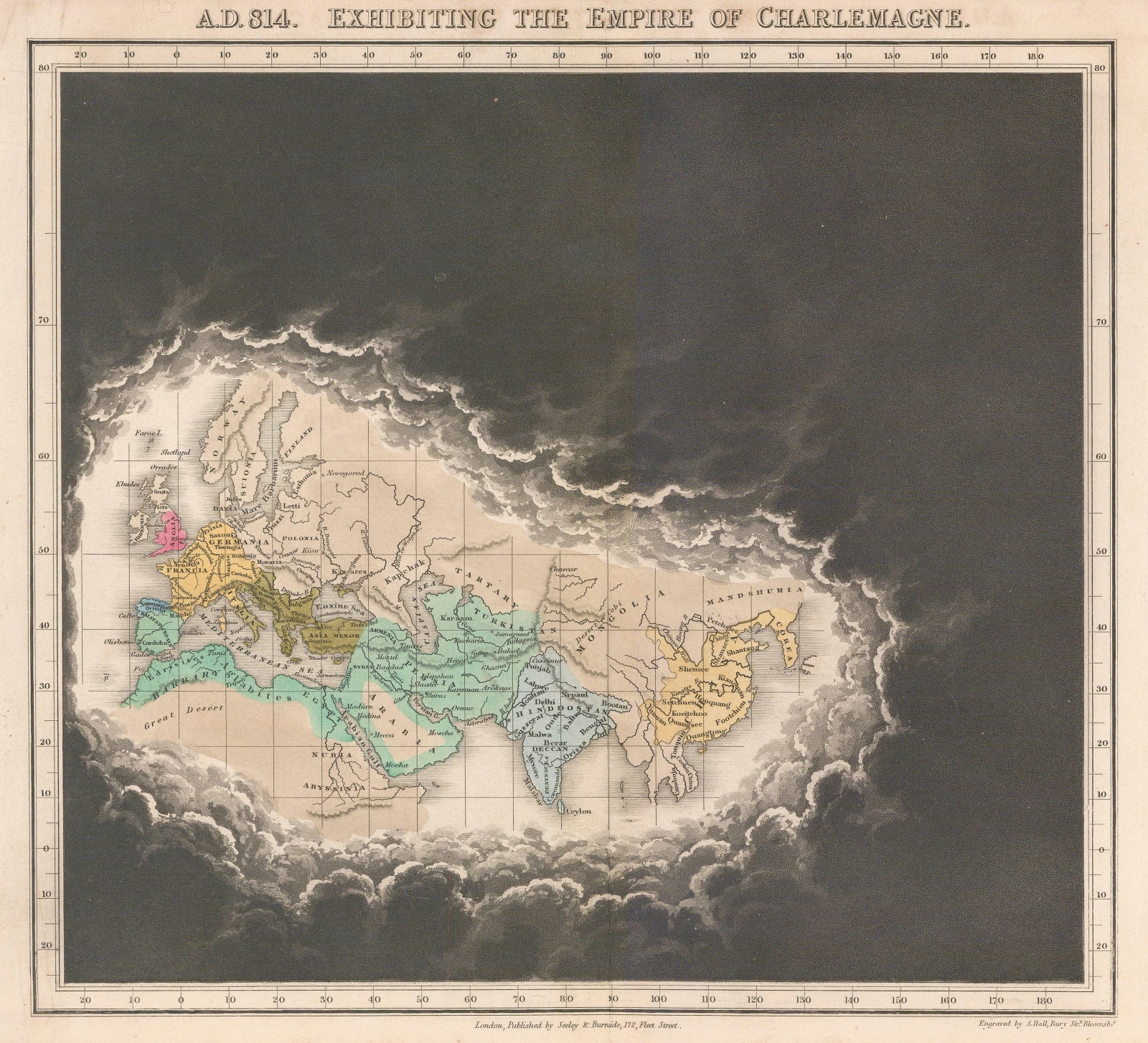 Edward Quin, A.D. 814. Exhibiting the Empire of Charlemagne, 1836