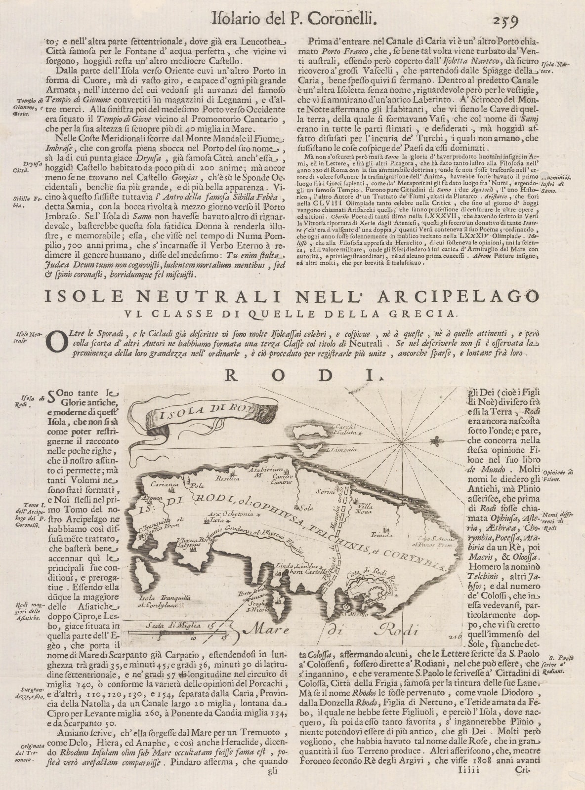 Vincenzo Coronelli, Rhodes, 1696