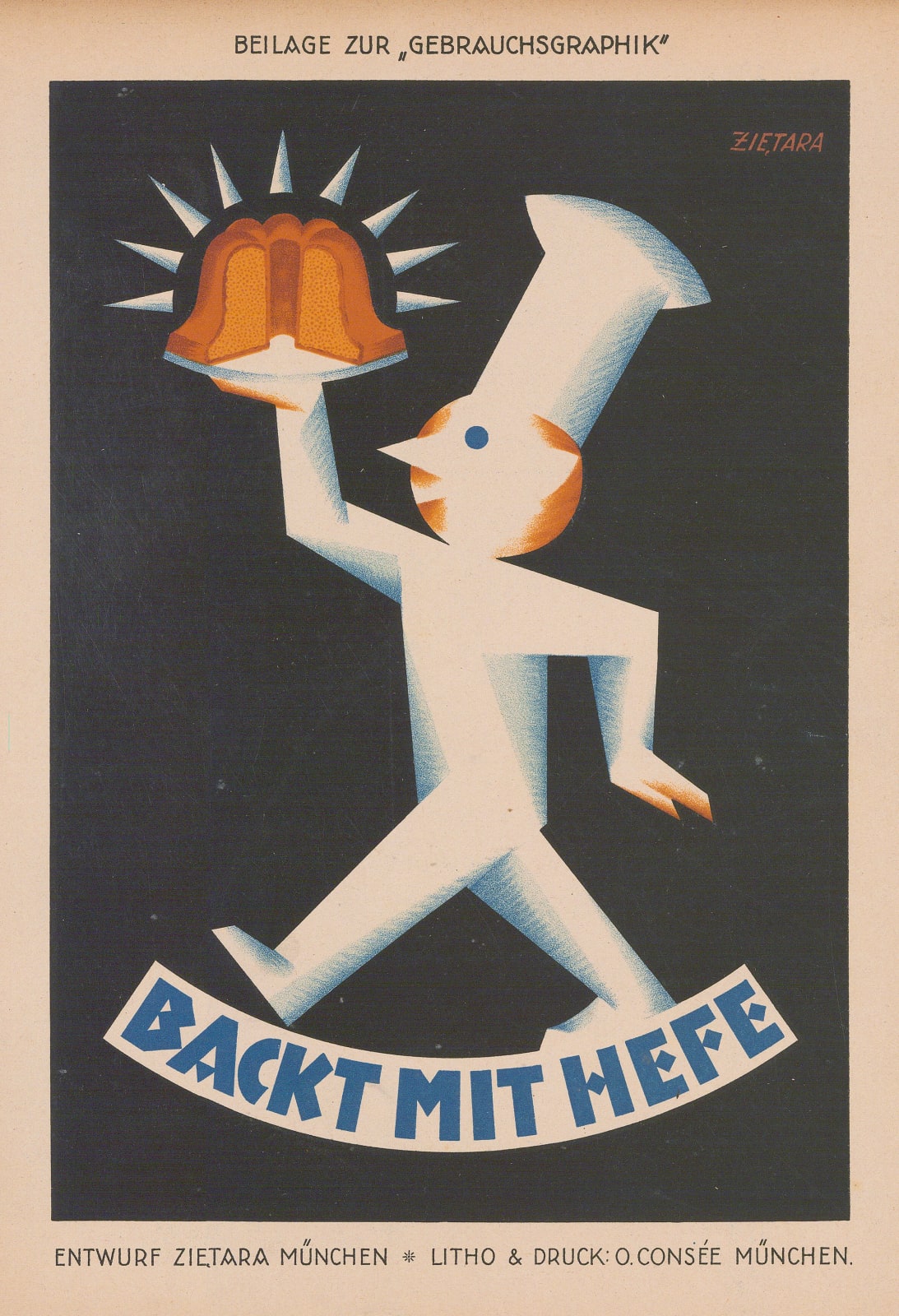 Dr Walter Schubert, Cookery - Backt mit Hefe (Bake with Yeast), 1927 c.