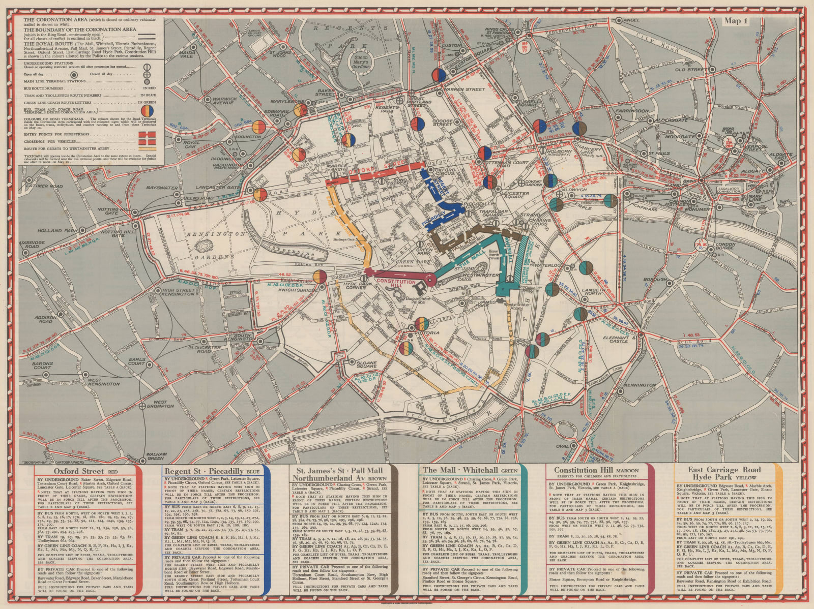 Geographia Ltd., The Coronation Area, 1937