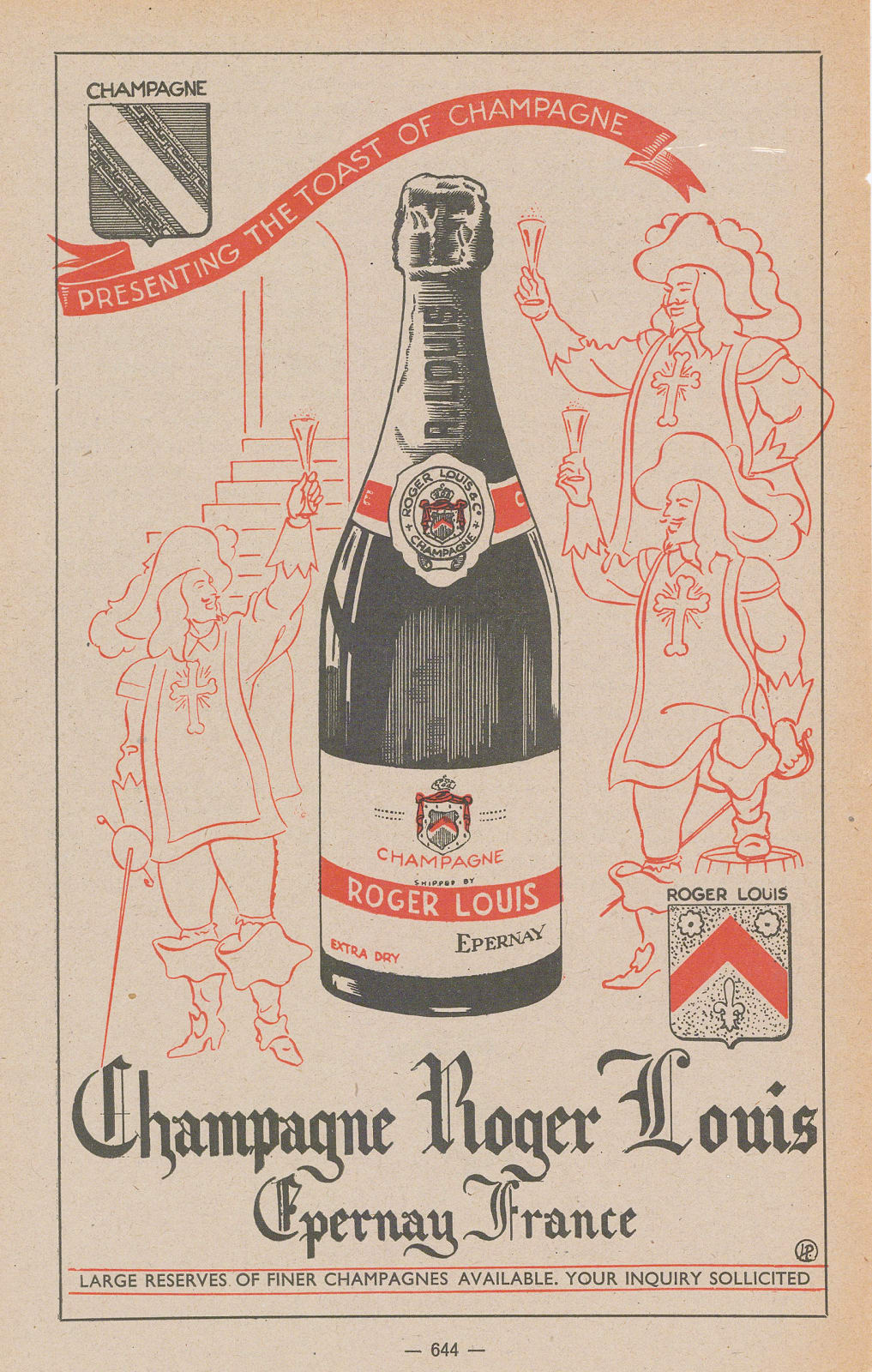 Walter Crotch, Champagne - Roger Louis, 1947