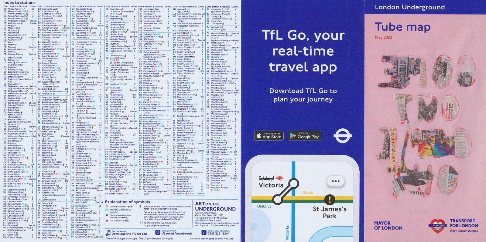 London Underground, London Underground Map, 2023