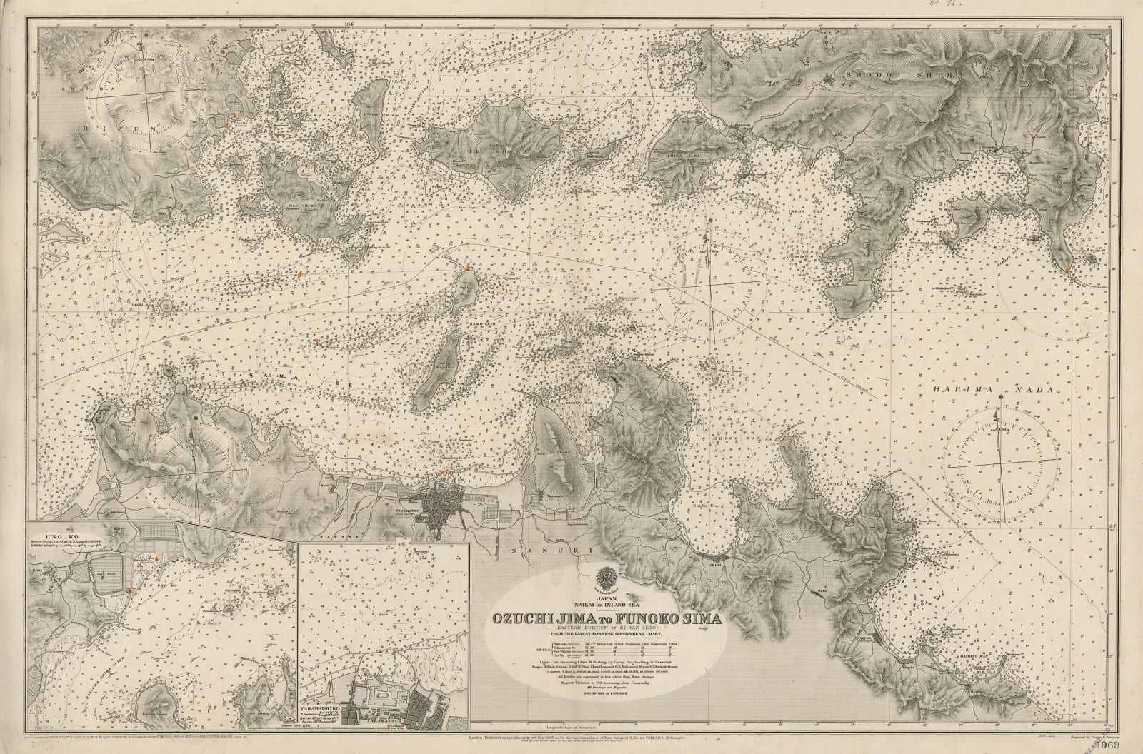 British Admiralty, Ozuchi Jima to Funoka Sima, 1923