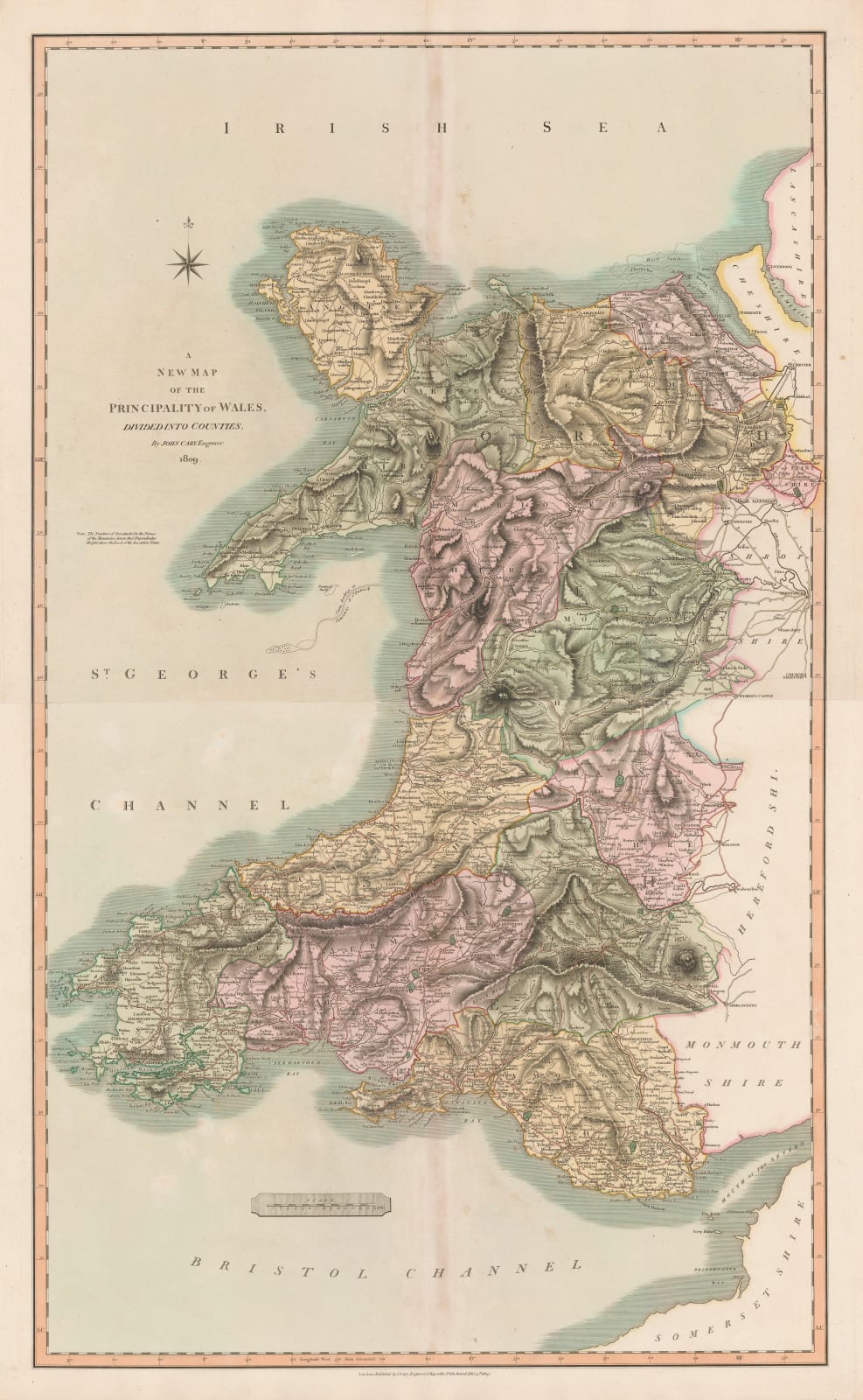 John Cary, Wales, 1809