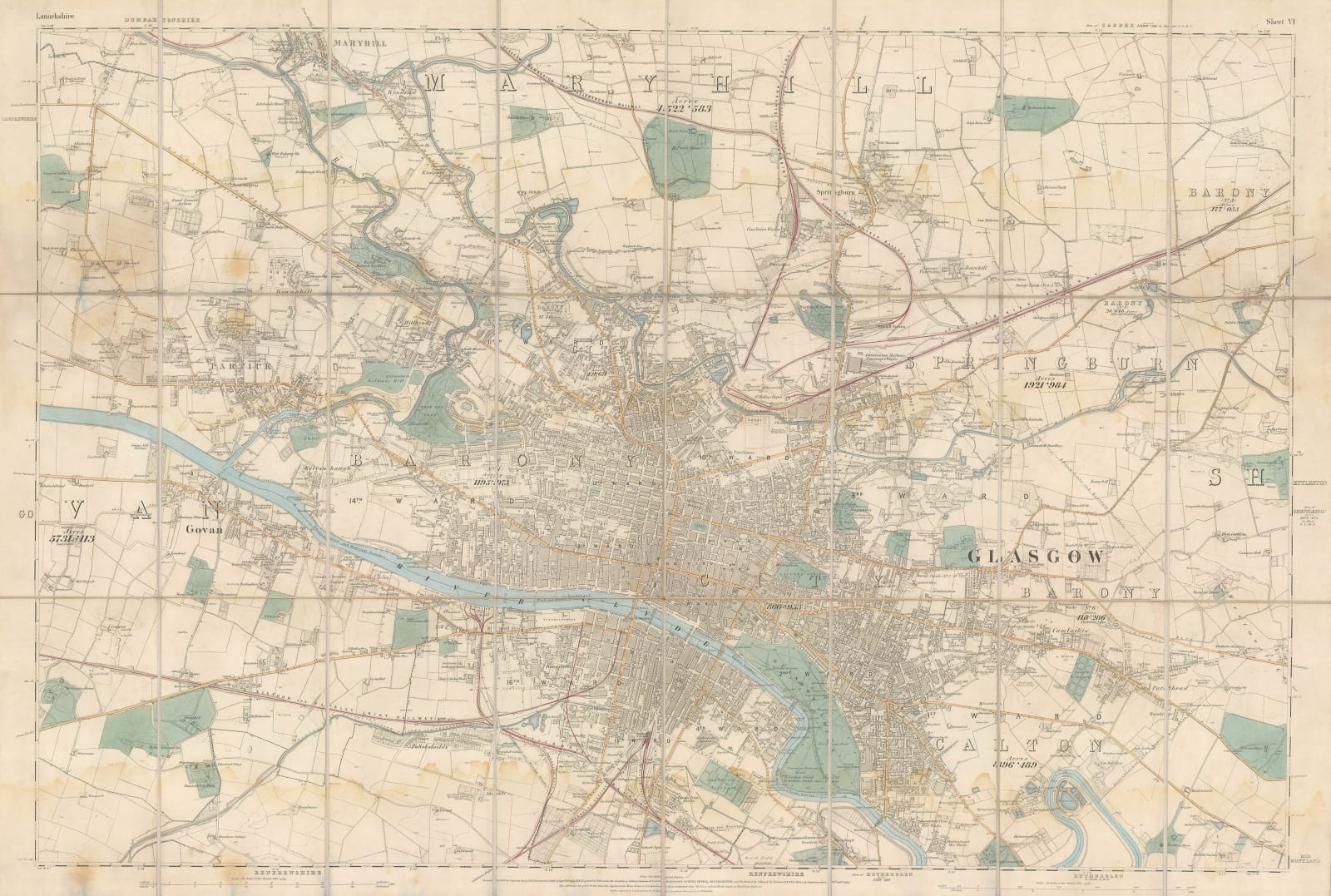 Ordnance Survey, Glasgow, 1865