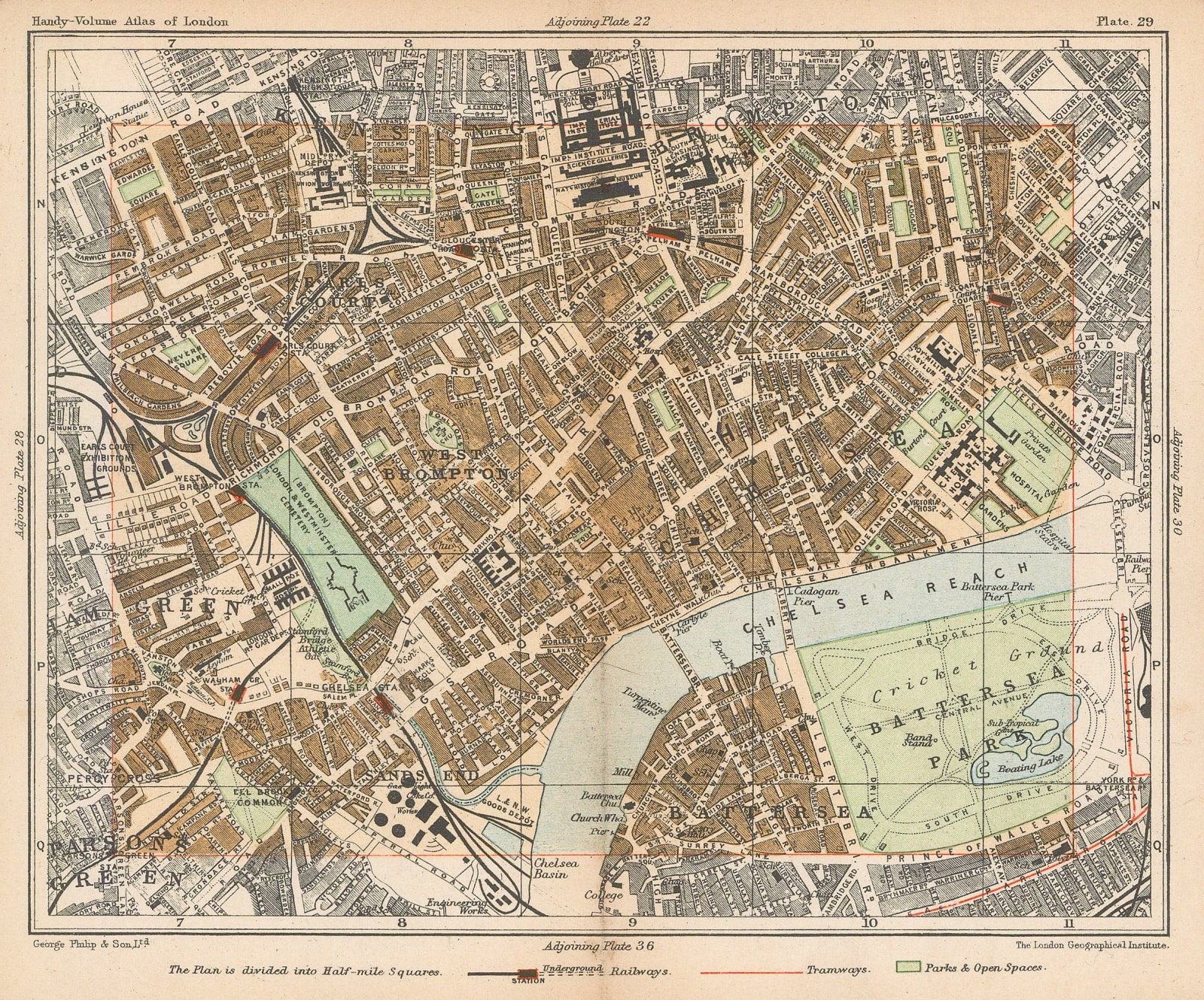 George Philip & Son Ltd., Chelsea, Knightsbridge & South Kensington, 1904