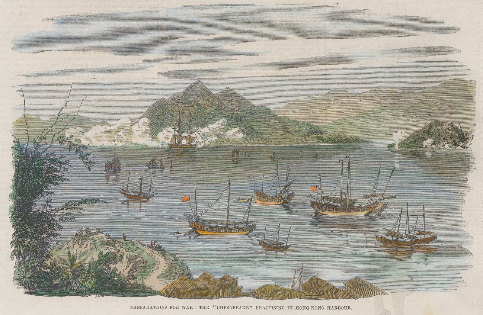 Illustrated London News (ILN), Hong Kong - Hong Kong Harbour, 1860
